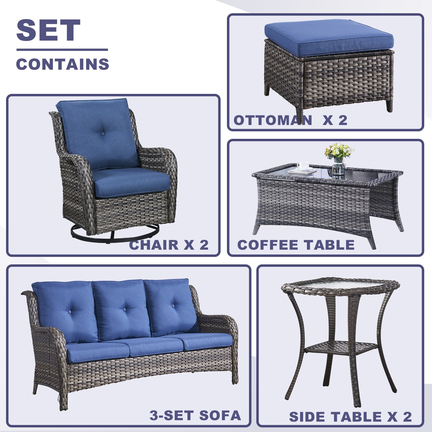 Rilyson FS1519026X2024016-1 Patio-Conversation-Sets - View #3