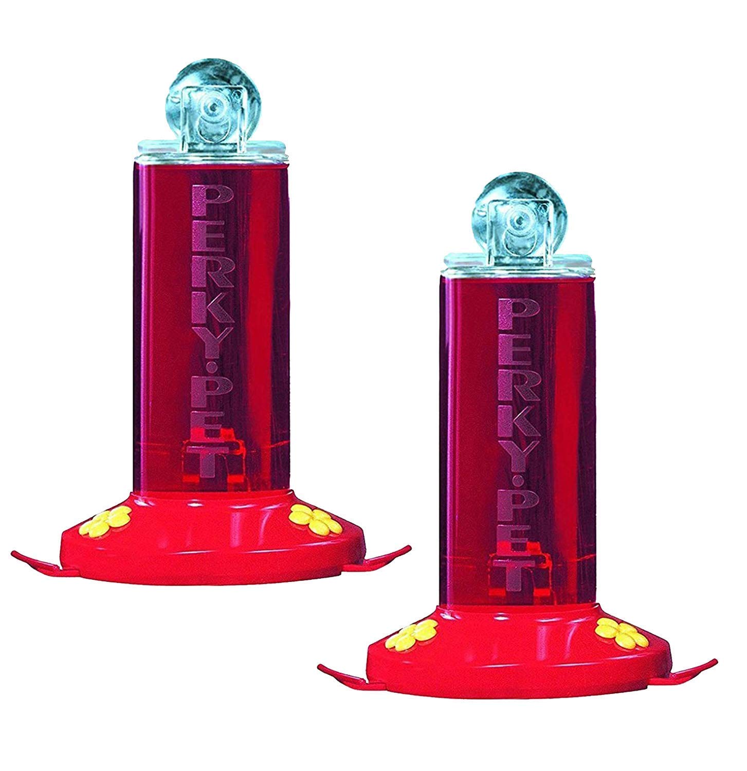 Perky-Pet -  Plastic Window Mount Hummingbird Feeder with Perches - 8 oz Hummingbird Nectar Capac...