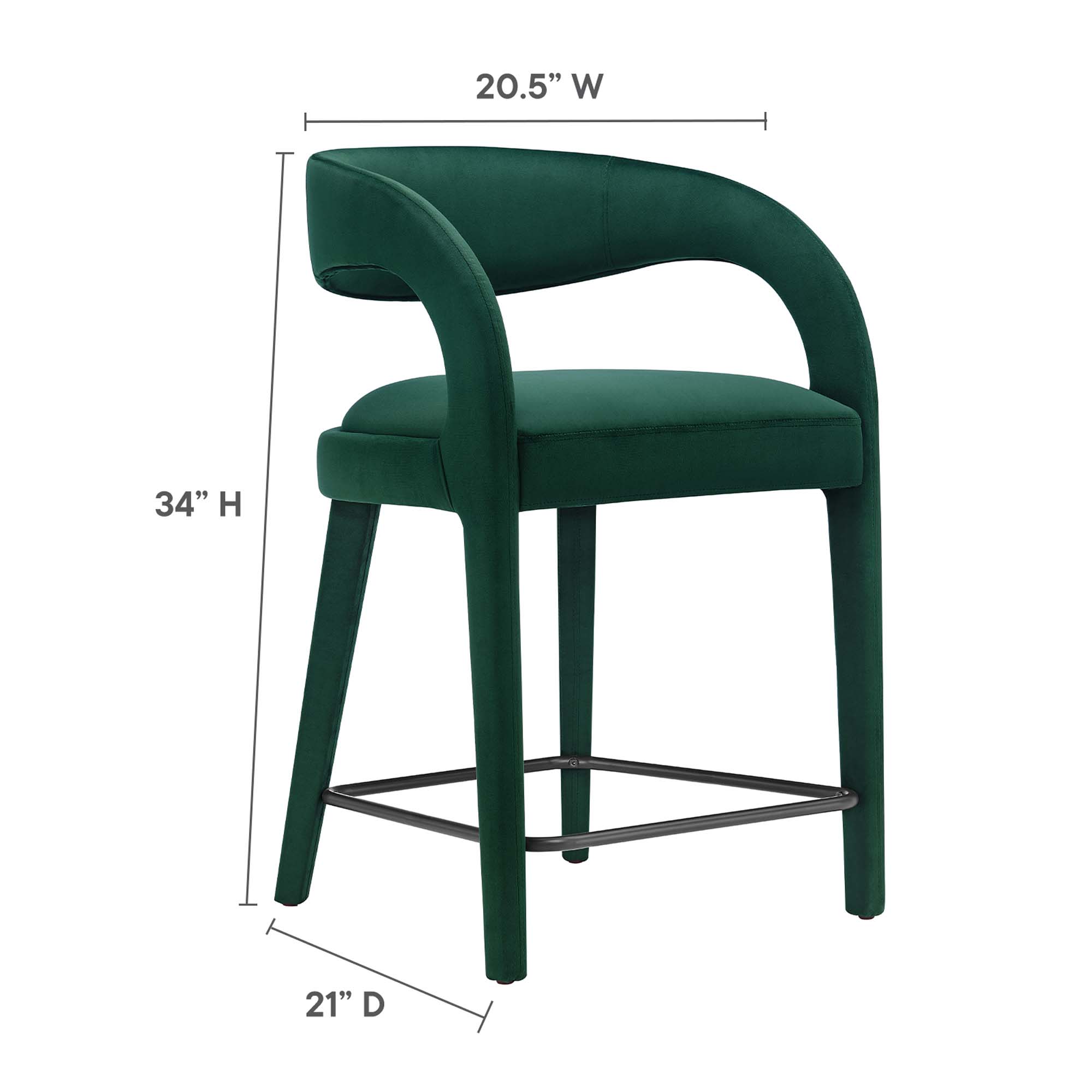 Modway EEI-6566-GRN-BLK stools - View #3