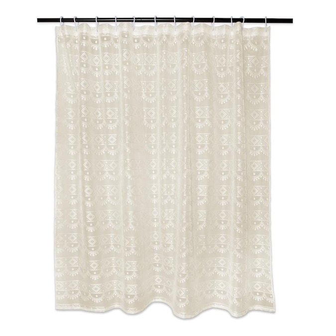 Shower Curtains, Extra Long Cream Shower Curtain