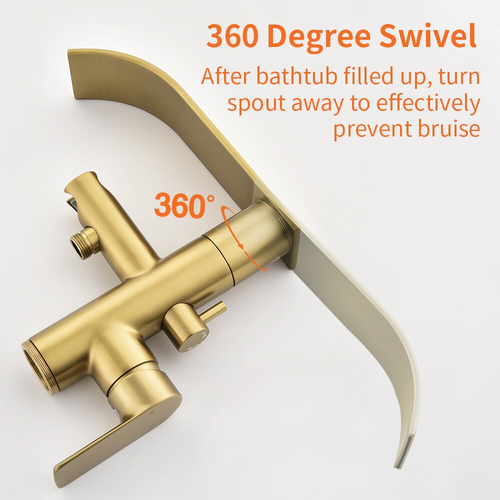 WELLFOR GSM-18009BG Roman-Tub-Faucets - View #9