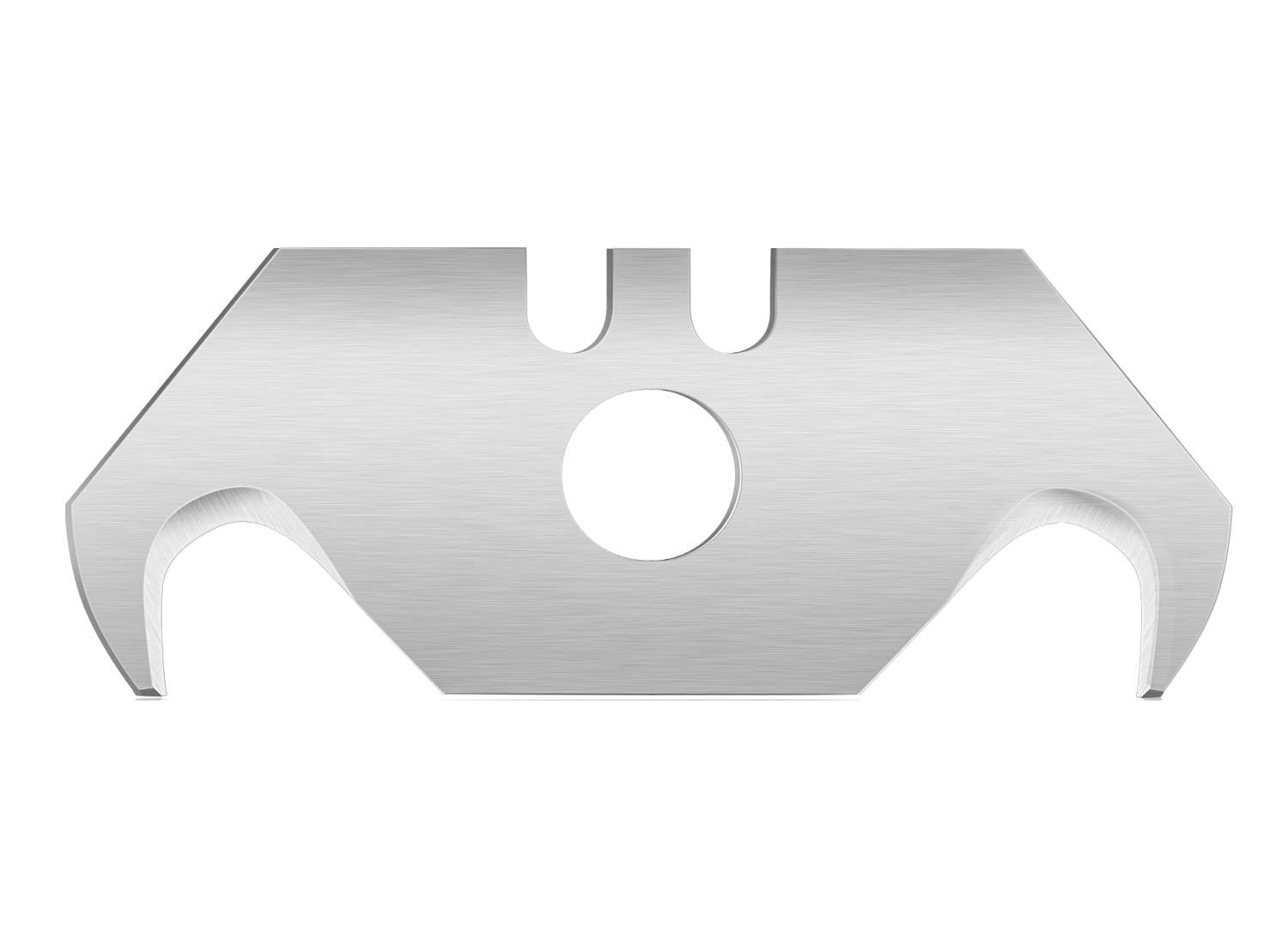 Etokfoks  Mudder Utility Hook Blades Steel Hook Razor Knife Blades for Roofing and Carpet with Plastic Box 30