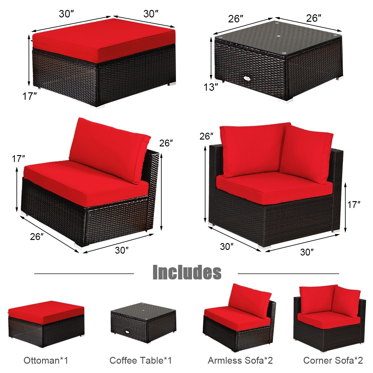 Slickblue D-CO-+ER87836WH Patio-Sofas-Daybeds - View #3