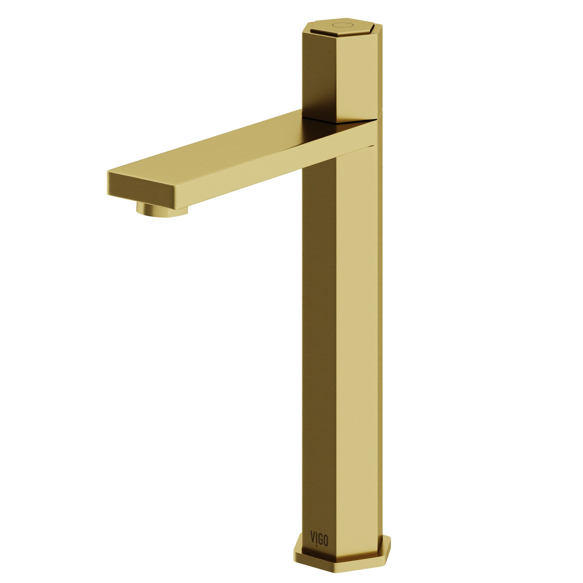 VIGO VG03035MG Nova Matte Brushed Gold Vessel 1-handle High-arc Commercial/Residential Touch-on Bathroom Sink Faucet