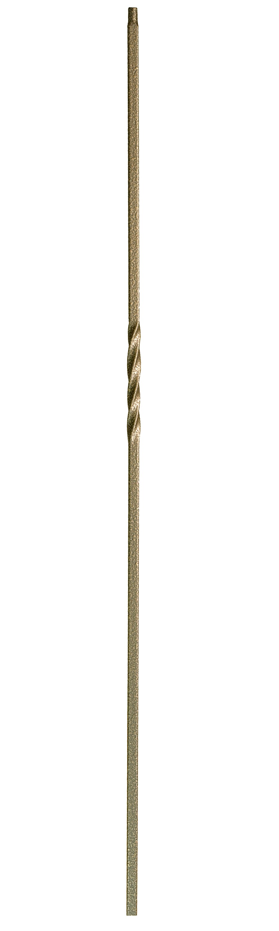 WM Coffman 800967 44-in x 0.5-in Antique Bronze Wrought Iron Pin Top Square Stair Baluster