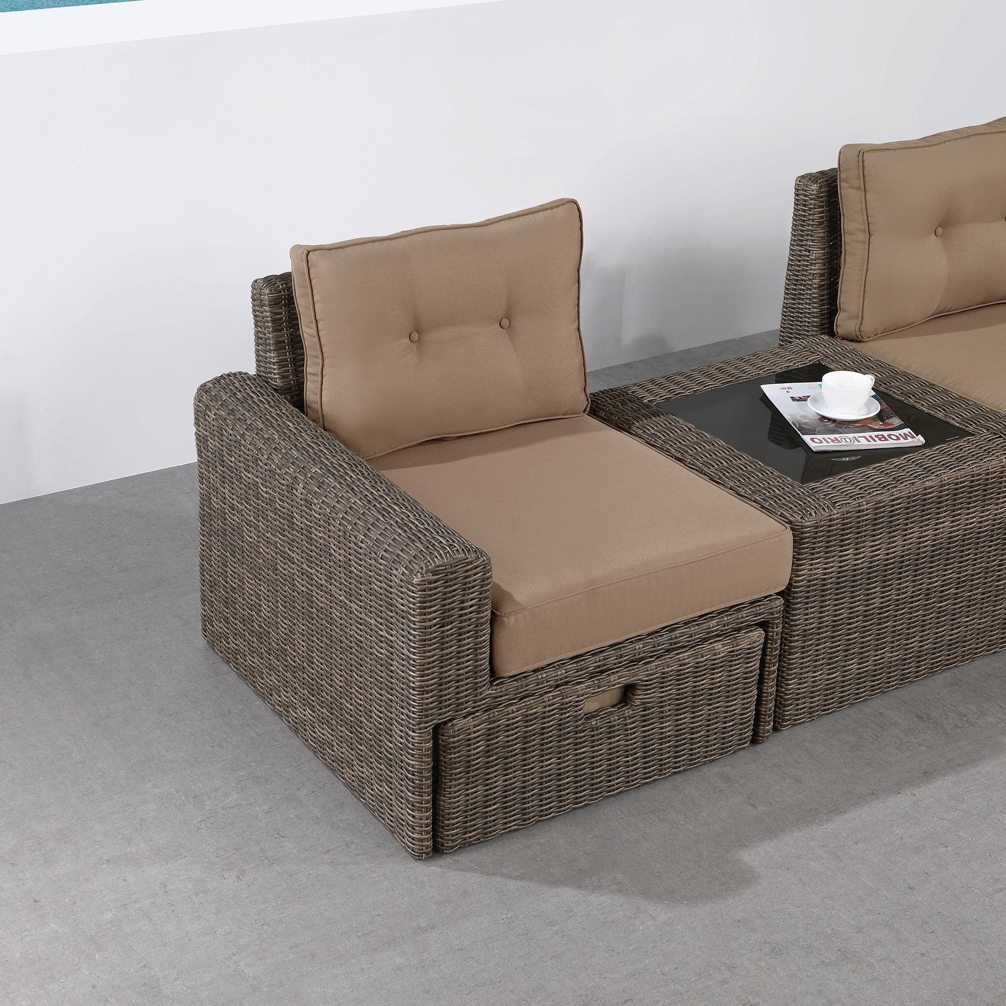 Martha Stewart 15PCS-LN2A05-BR1 Patio-Conversation-Sets - View #4