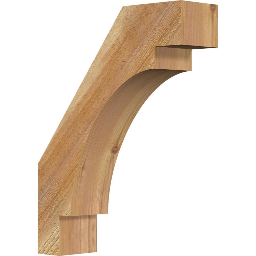 Ekena Millwork BRC04X14X18MRC00RWR 4-in x 14-in x 18-in Western Red Cedar Unfinished Wood Merced rough sawn