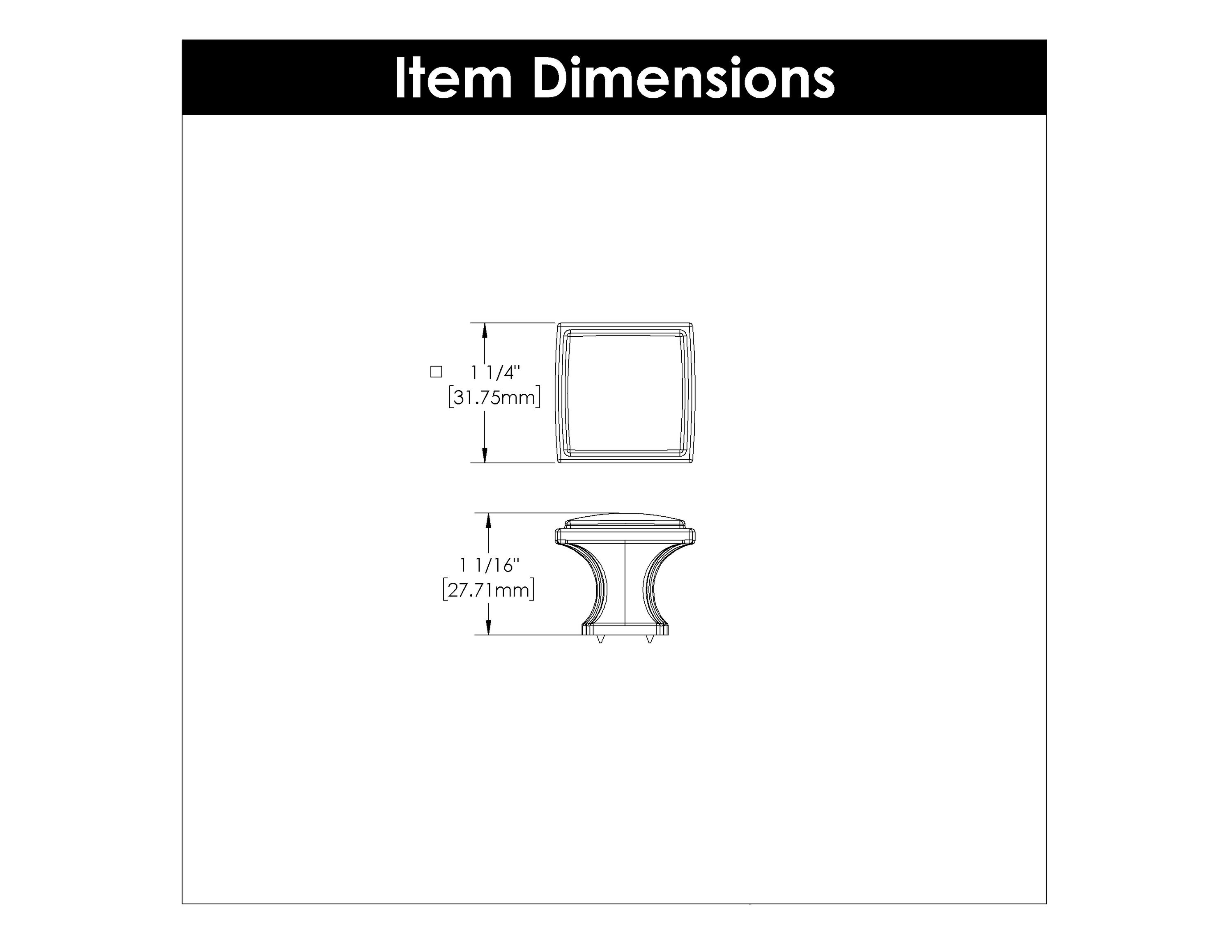 Hickory Hardware P3240-SN-10B Cabinet-Knobs - View #6