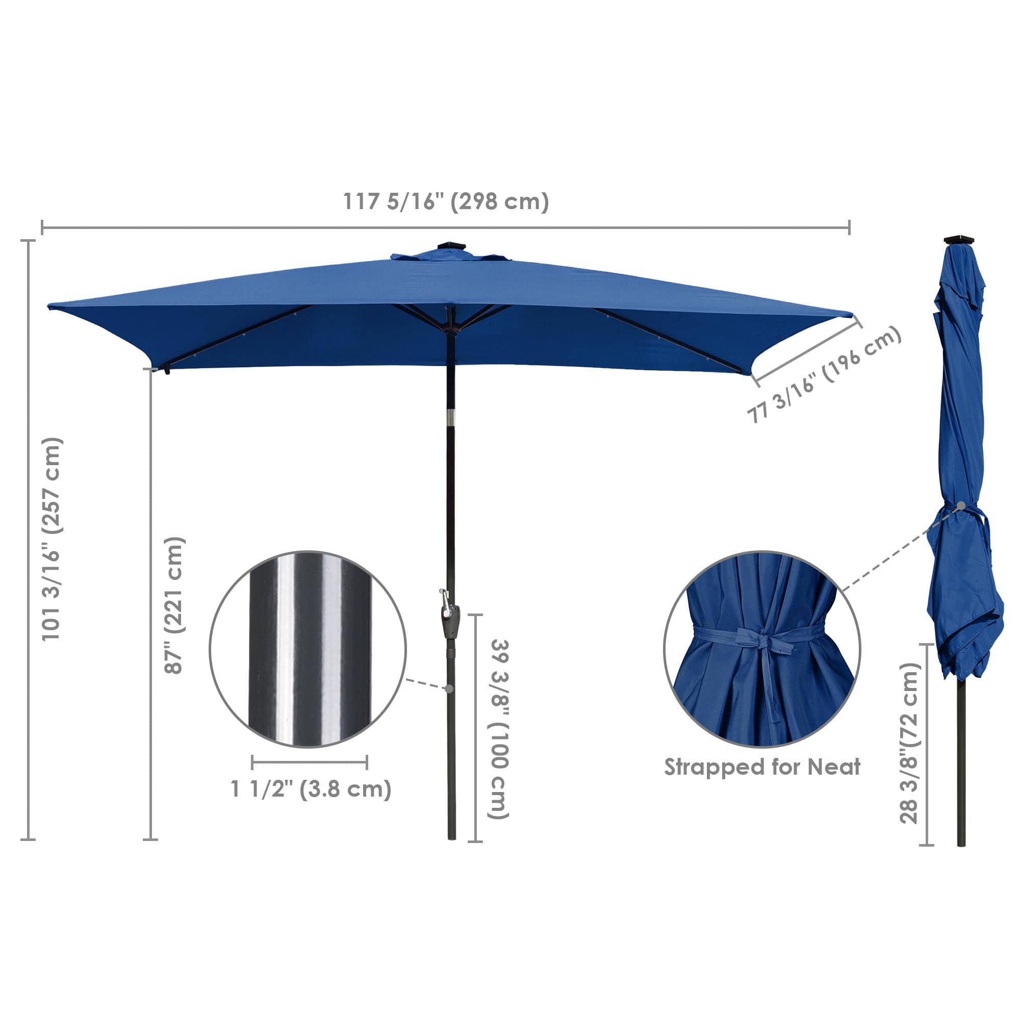 Yescom 07UMB011-10X6-NAV-LO Indoor-Umbrella-Stands - View #5