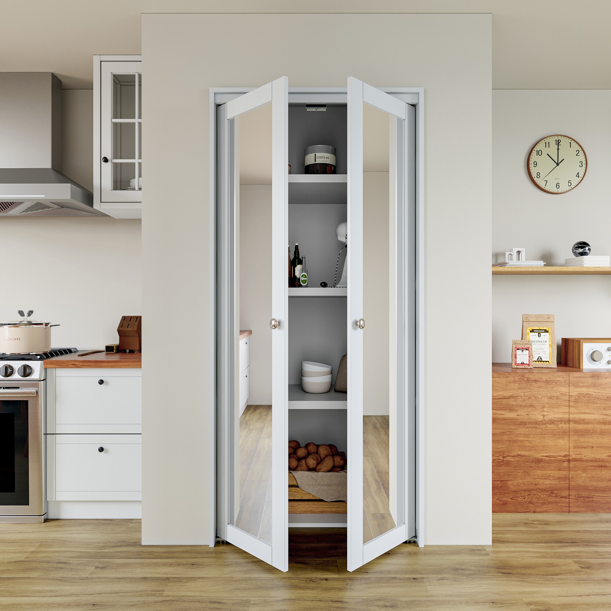 JUJUBON IN-CD-PIPV-1RR-36 Bifold-Sliding-Closet-Doors - View #3