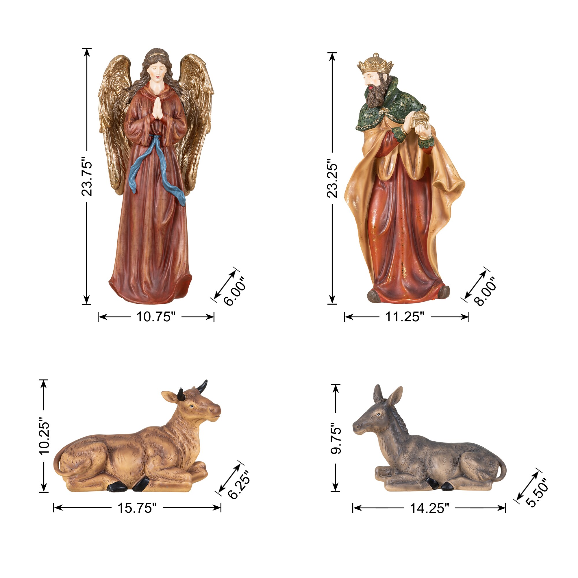 Glitzhome 2030700042 Table-Christmas-Decorations - View #6