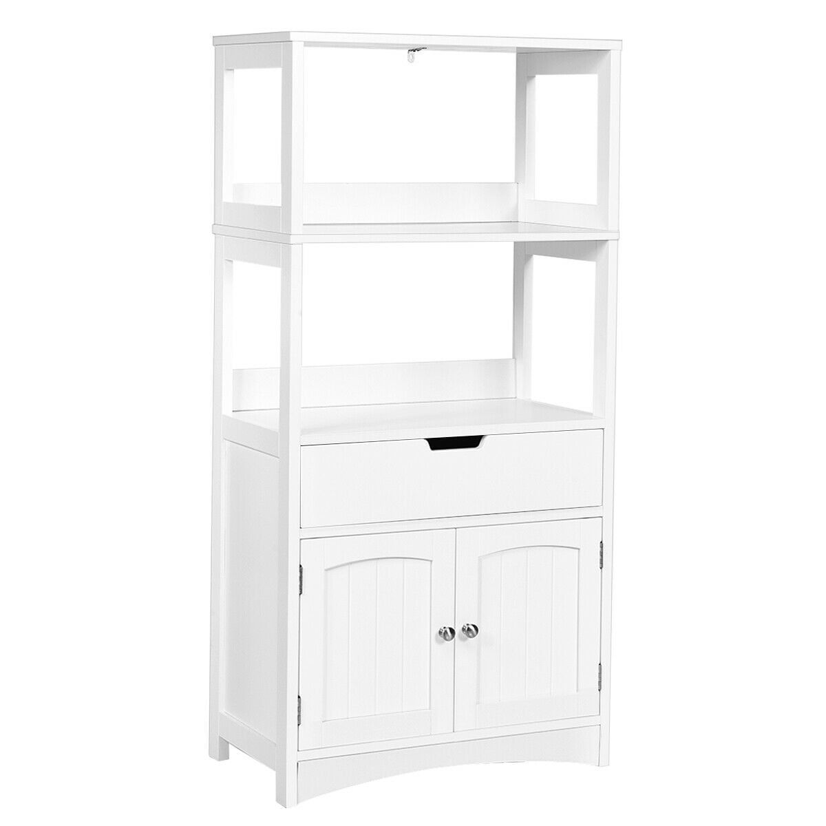 Forclover - 24-in x 48-in x 13-in White Freestanding Linen Cabinet
