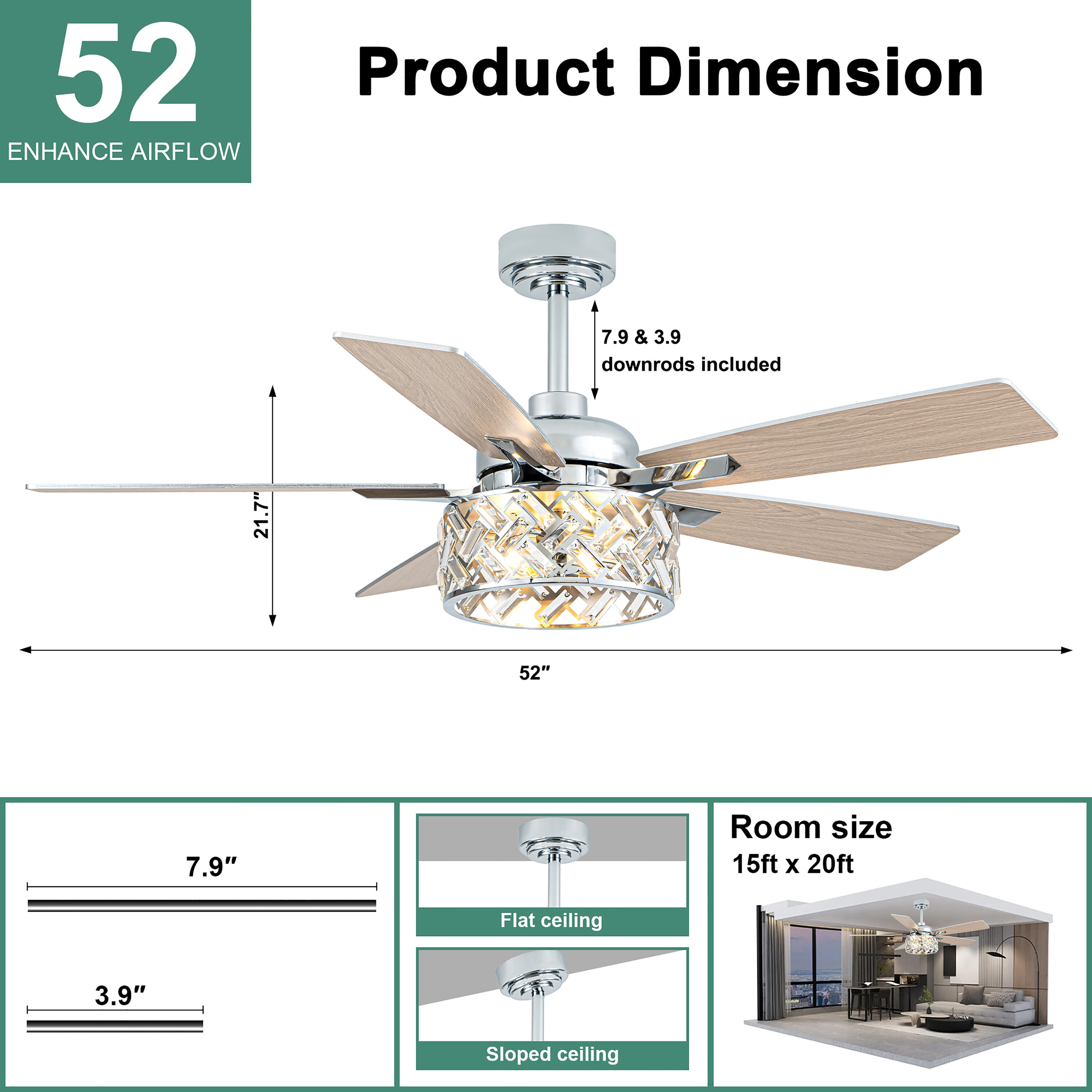 Cusp Barn CS52P28MD Ceiling-Fans - View #8