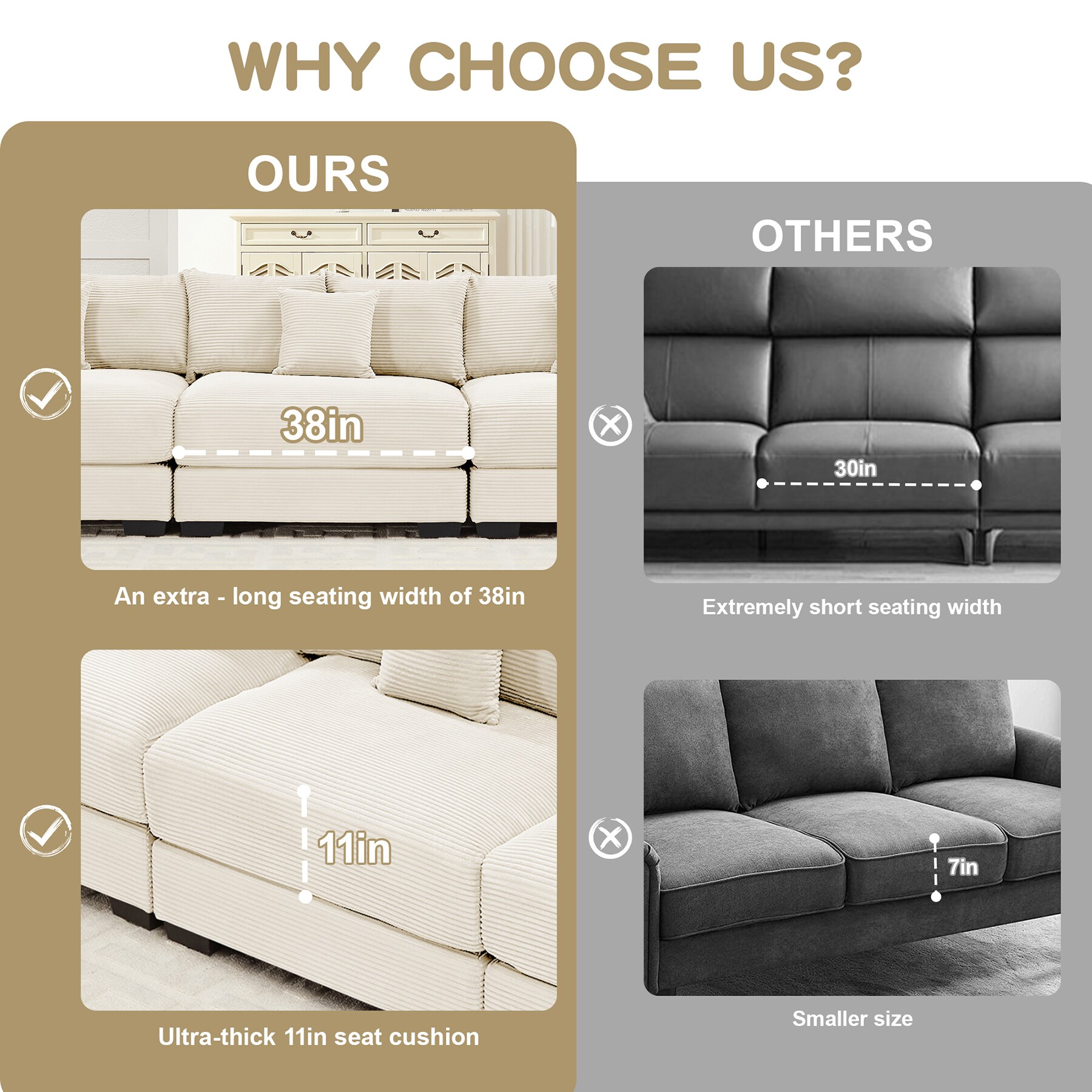 SINOFURN SYA020298BG Sofas-Loveseats - View #9