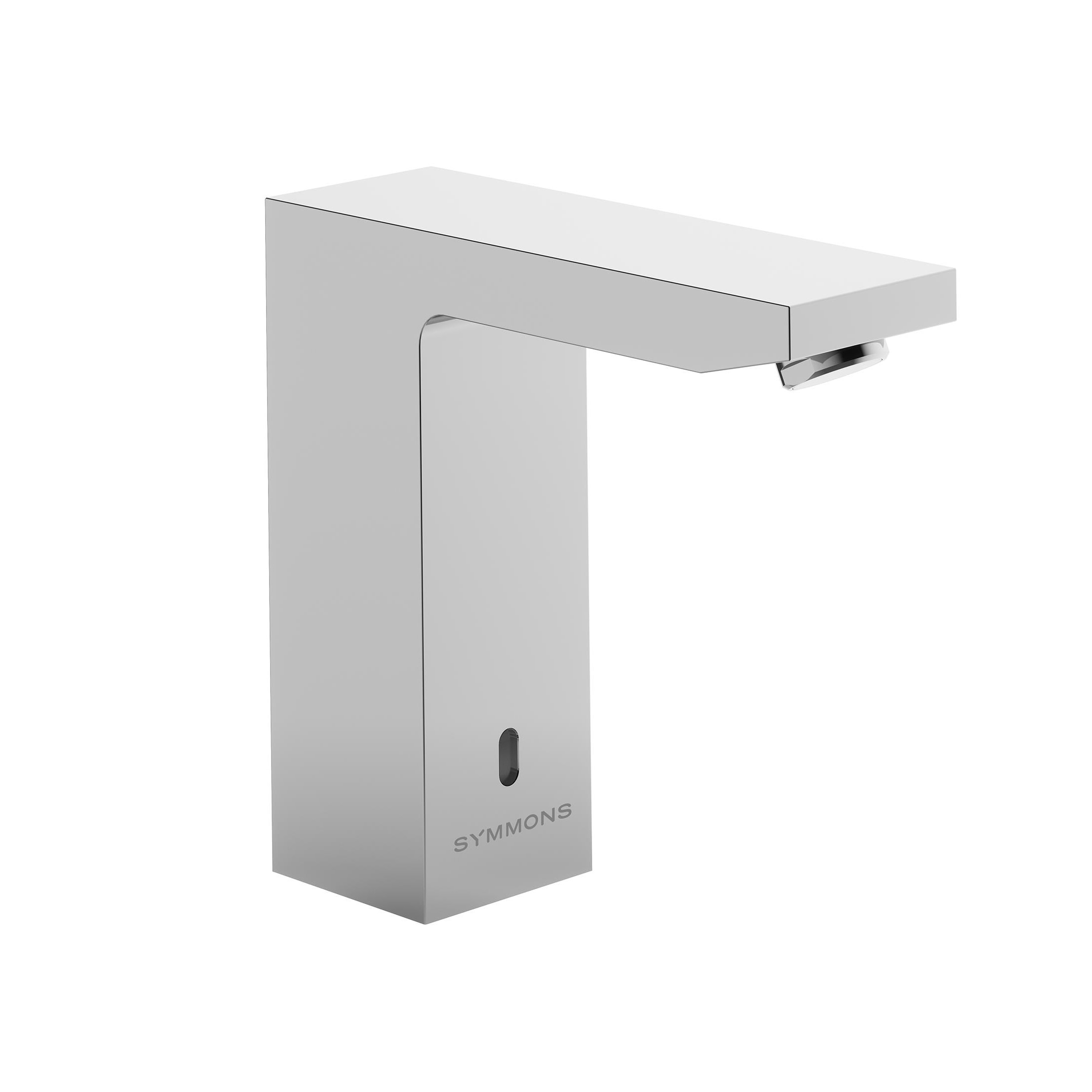 Symmons S6360B Polished Chrome Single hole Touchless Mid-arc Commercial/Residential Touchless Bathroom Sink Faucet
