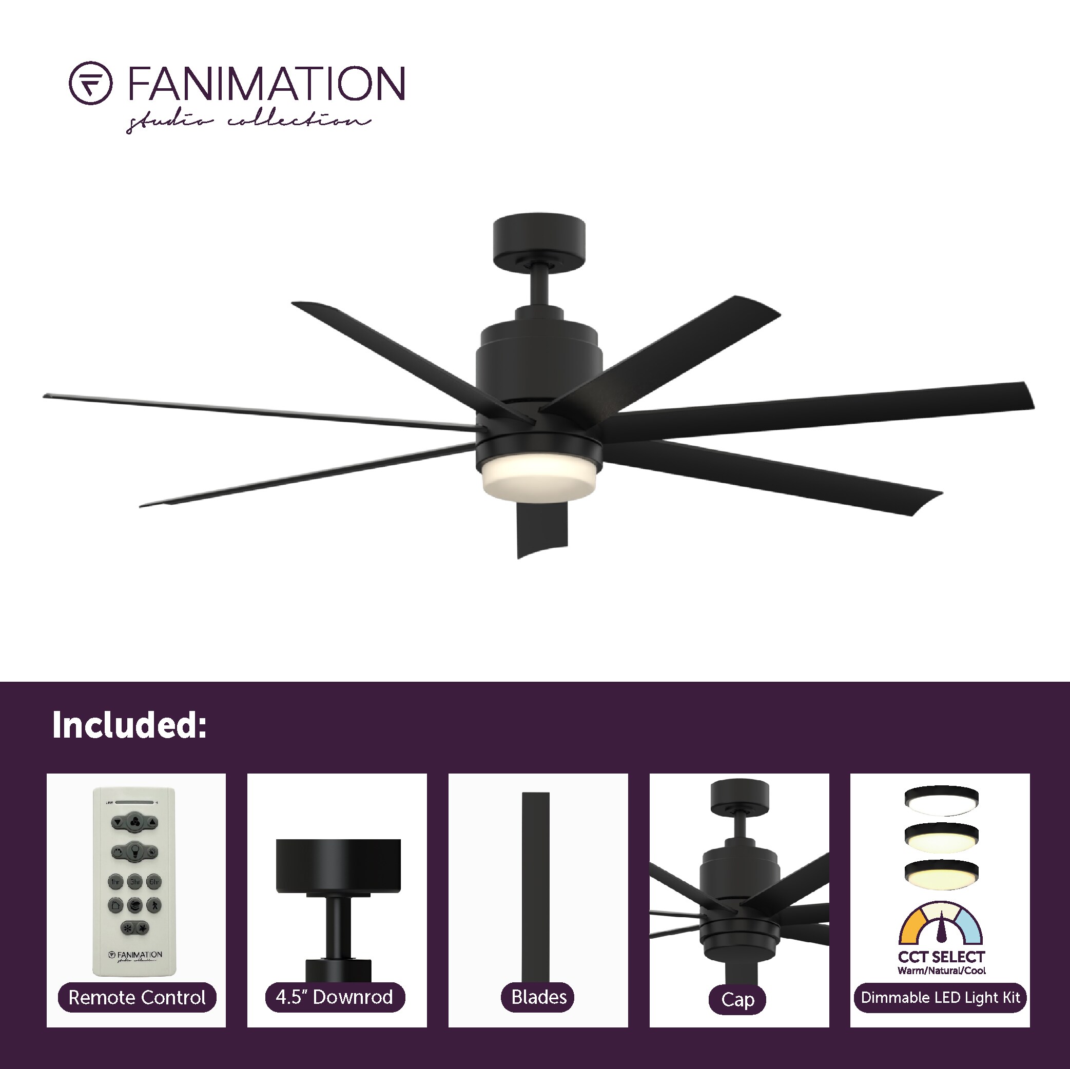 Fanimation Studio Collection LP8377LBL Ceiling-Fans - View #8