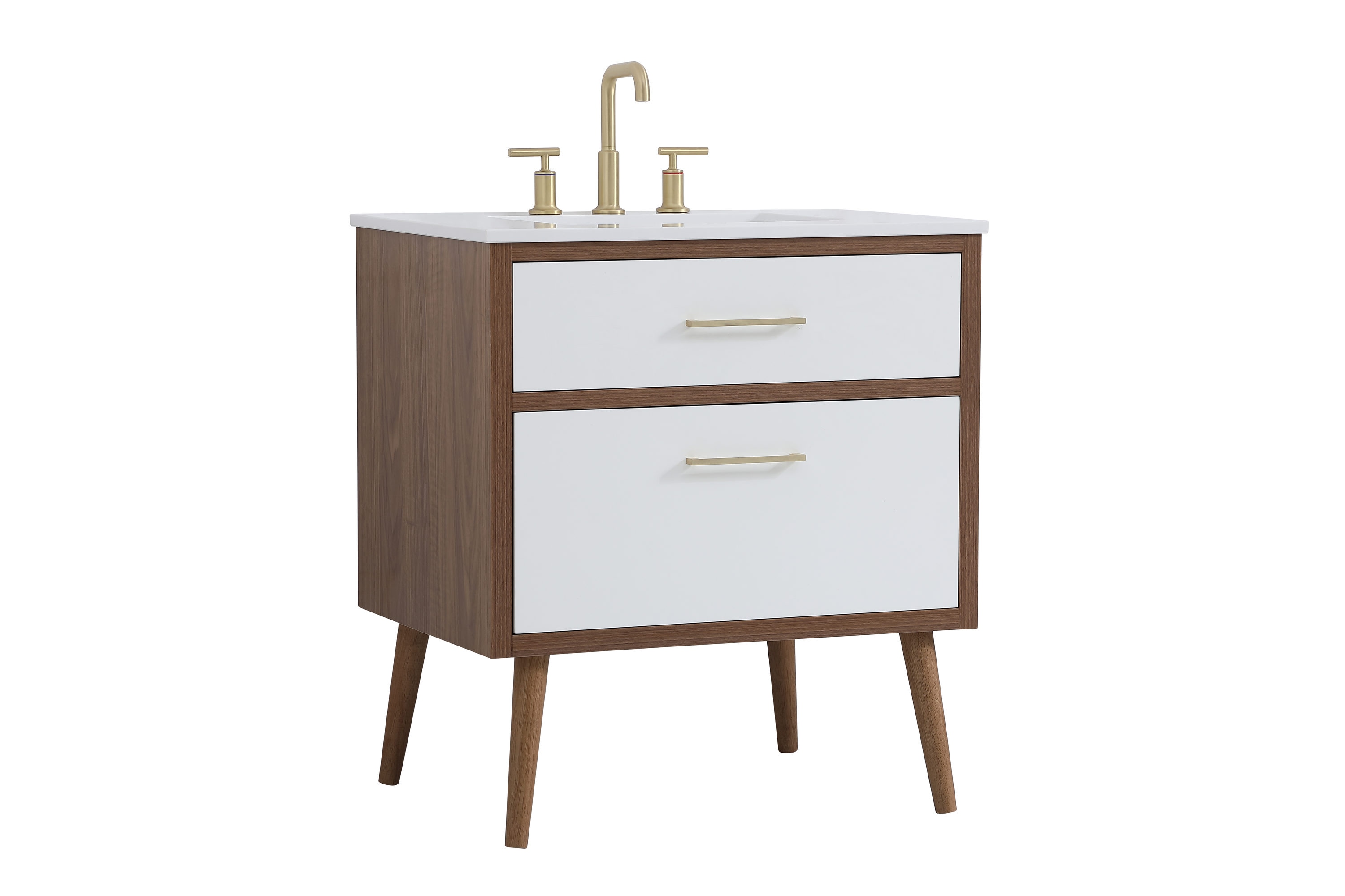Elegant Decor HF123090WH Bath-Vanity-Combo - View #8