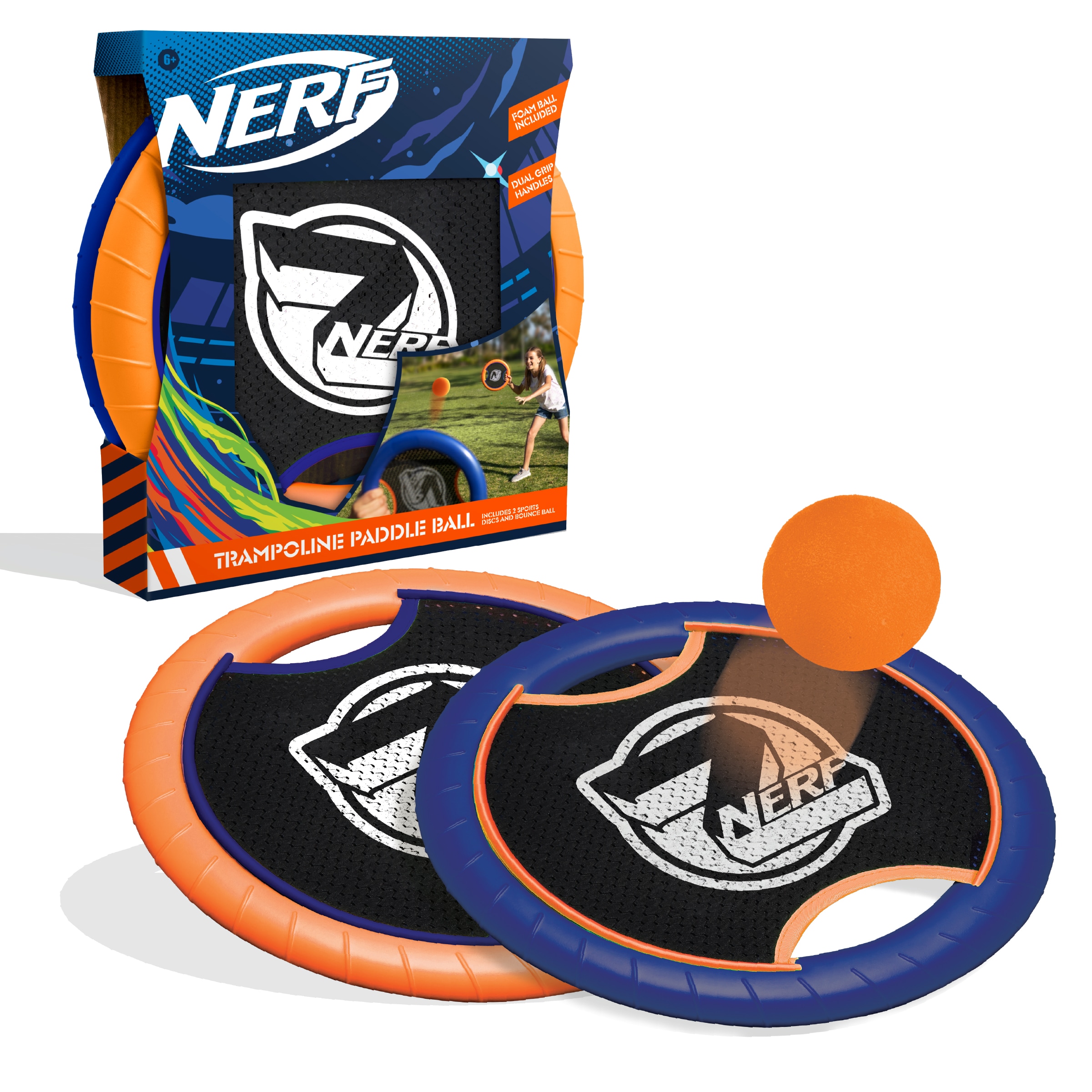 Nerf Game Badminton Set Jumbo - Outdoor Party Game for All Ages - Large  Rackets, Portable & Fun - Perfect for Travel, Beach, Picnics & Tournaments  in the Party Games department at