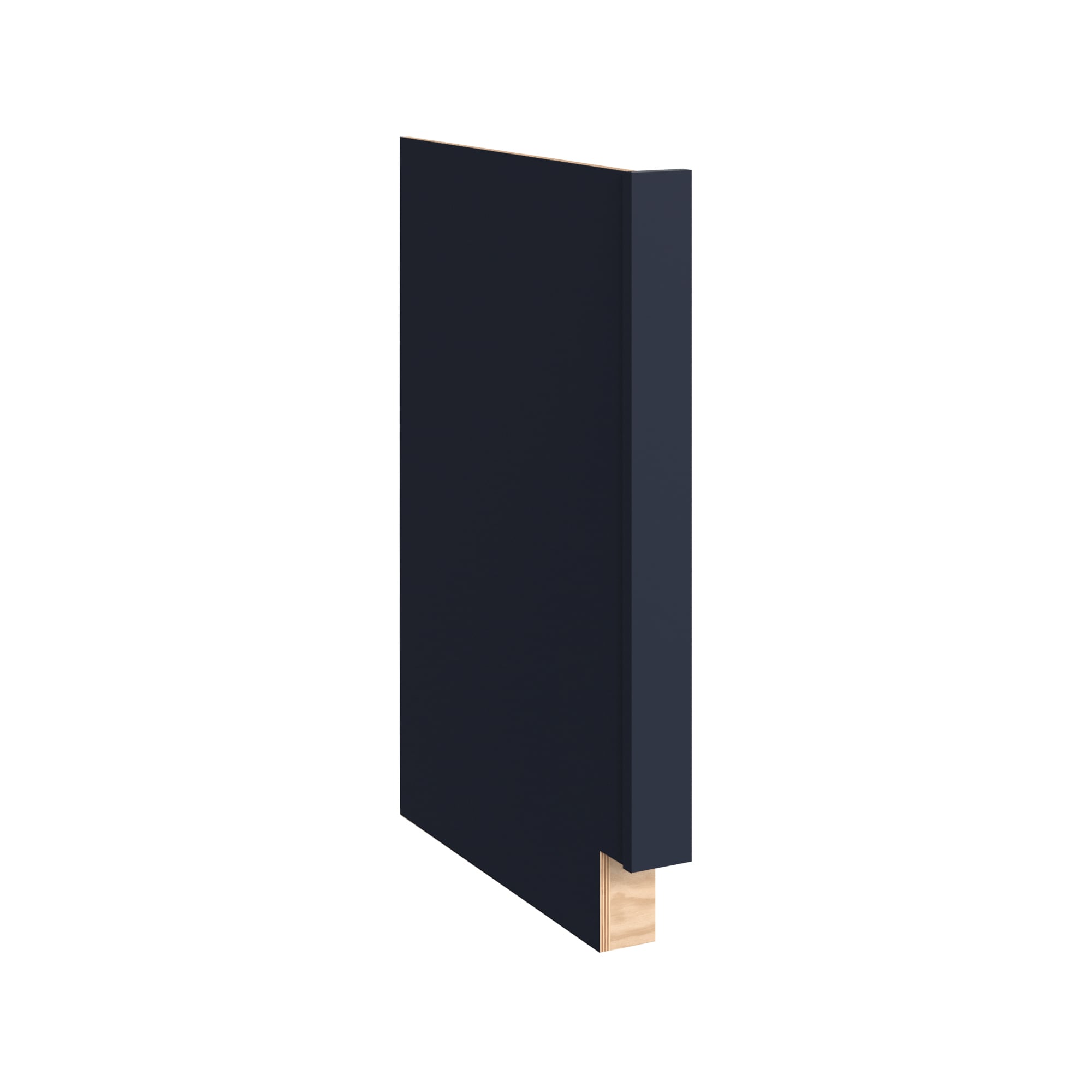 KraftMaid Momentum BEP3LG77 Deveron Cabinet End Panel 3-in W x 34.5-in H x 24-in D Midnight Painted (Base Cabinet End Panel)