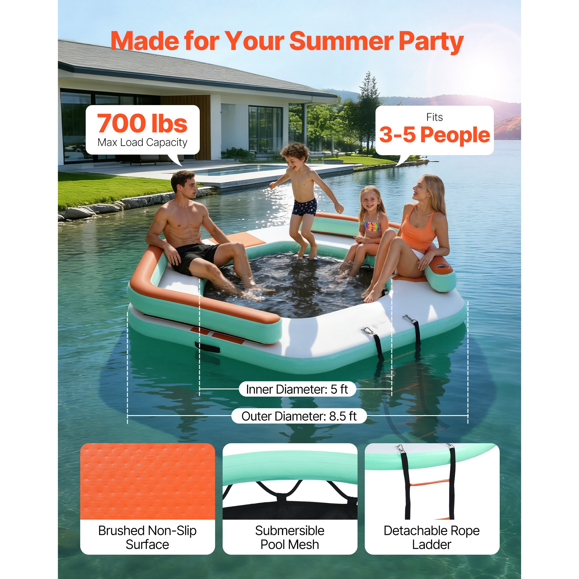 VEVOR SCCQFTLBX85F17490V0 Pool-Toys-Floats - View #2