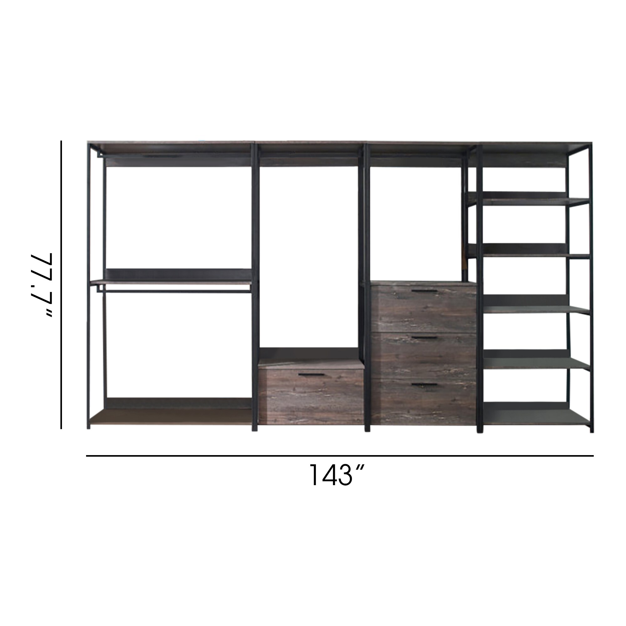 LOVMOR SF-R-B040S00062 Wood-Closet-Shelves - View #2