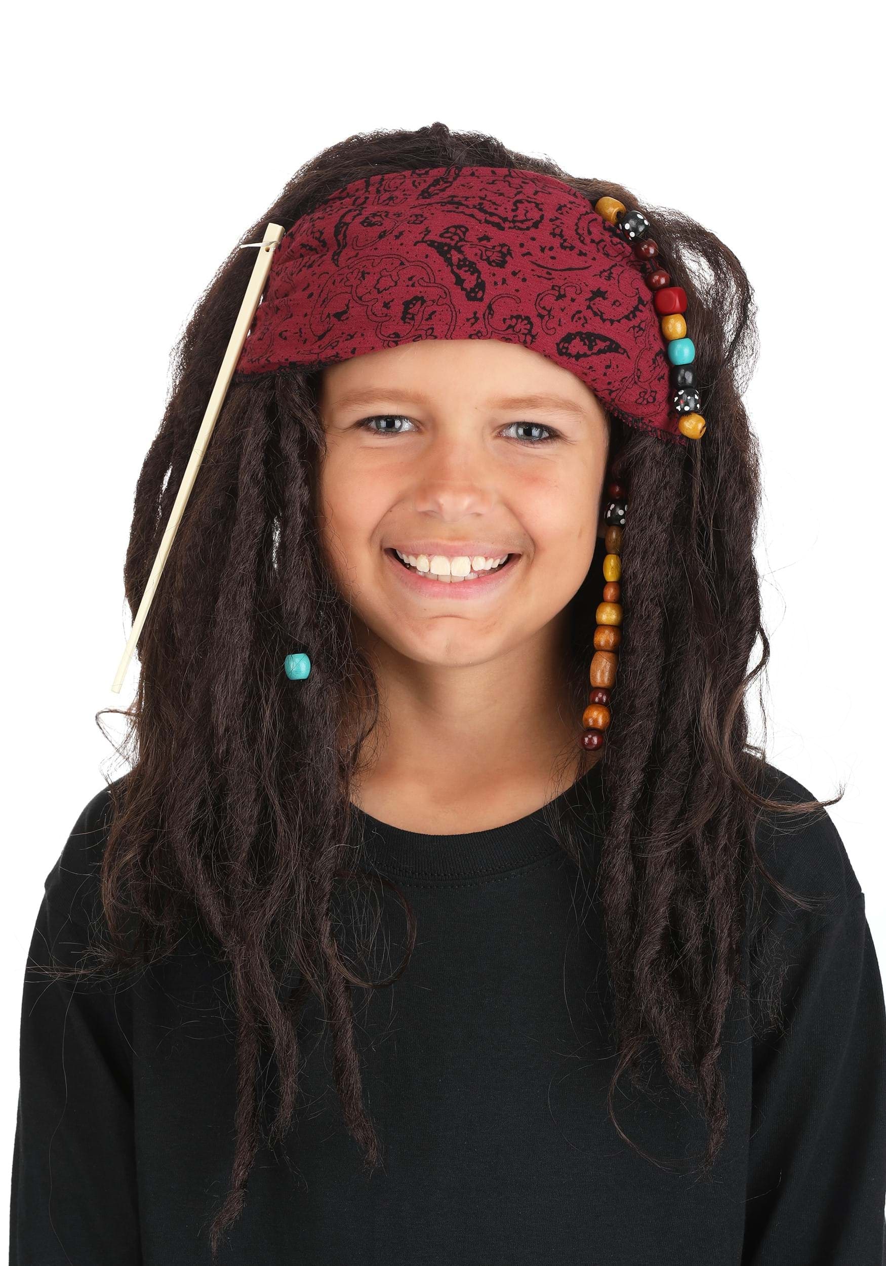 HalloweenCostumes.com FUN0032CH-ST FUN Costumes Realistic Kid's Pirate Wig Standard