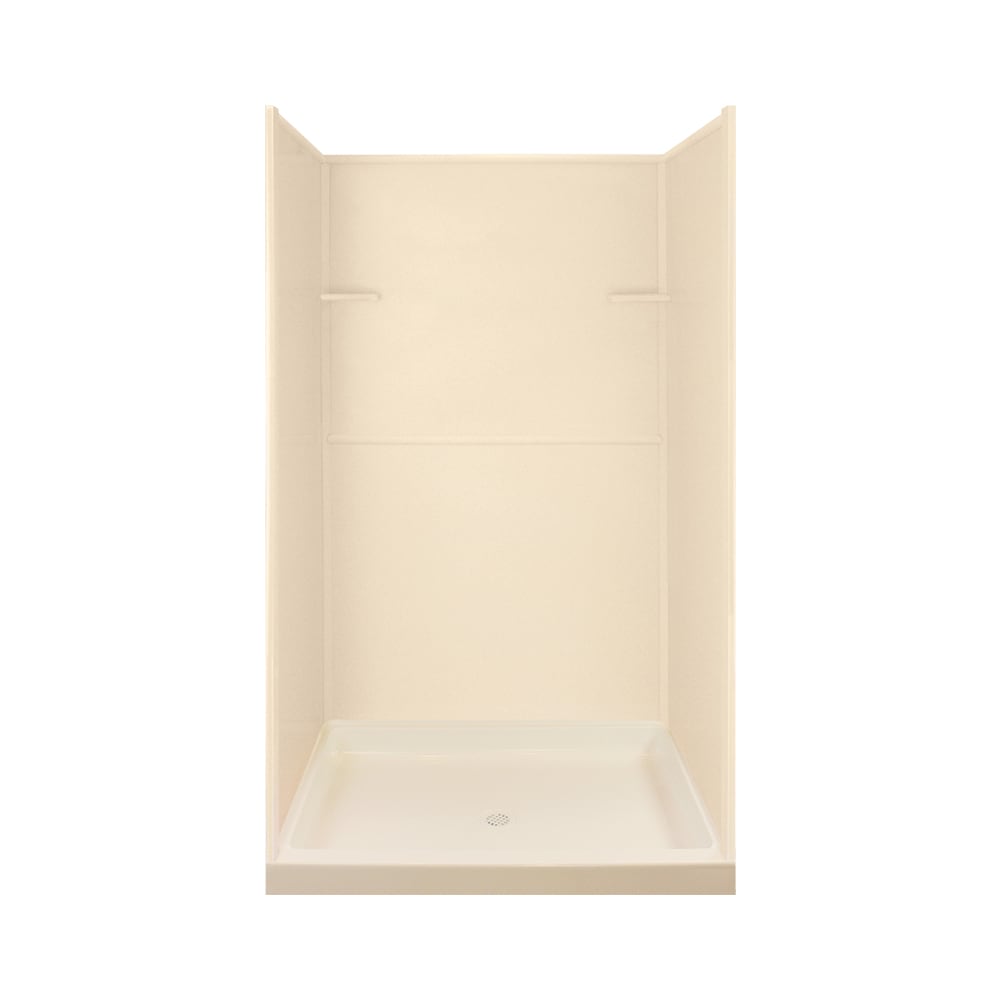 Transolid KS48-67 4 -Piece 34-in W x 48-in L x 72-in H Rectangular Alcove shower kit ( Center Drain) Base and Wall Included