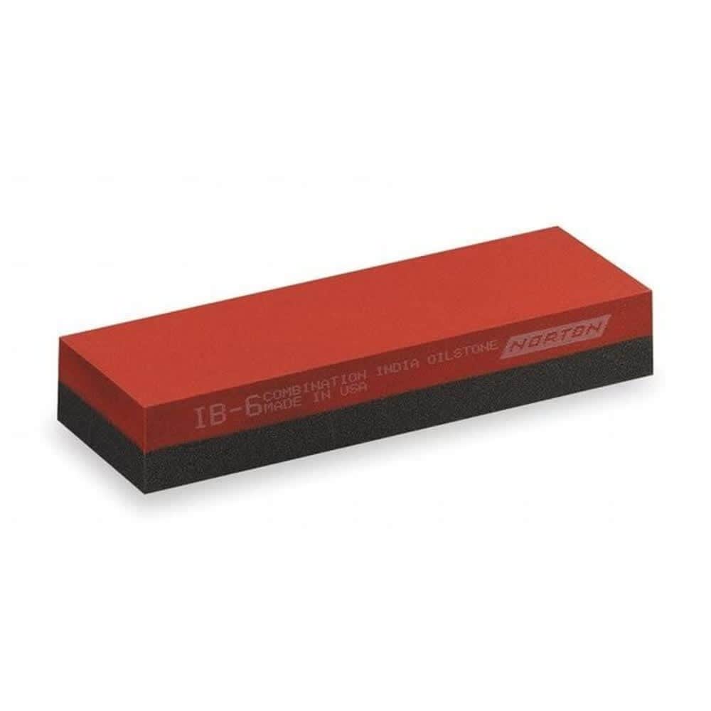 Norton Abrasives  Combination Grit Benchstone 8 in W 2 in L 1 in H Aluminum Oxide Brown Orange