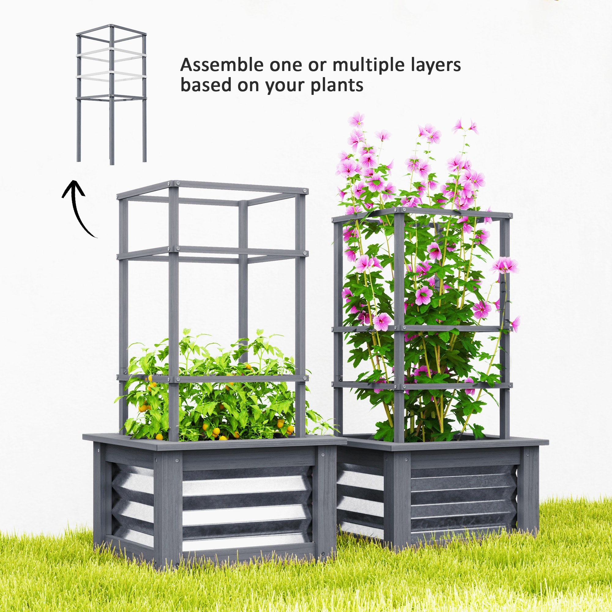 Outsunny 84H-305V00GY Raised-Garden-Beds - View #5