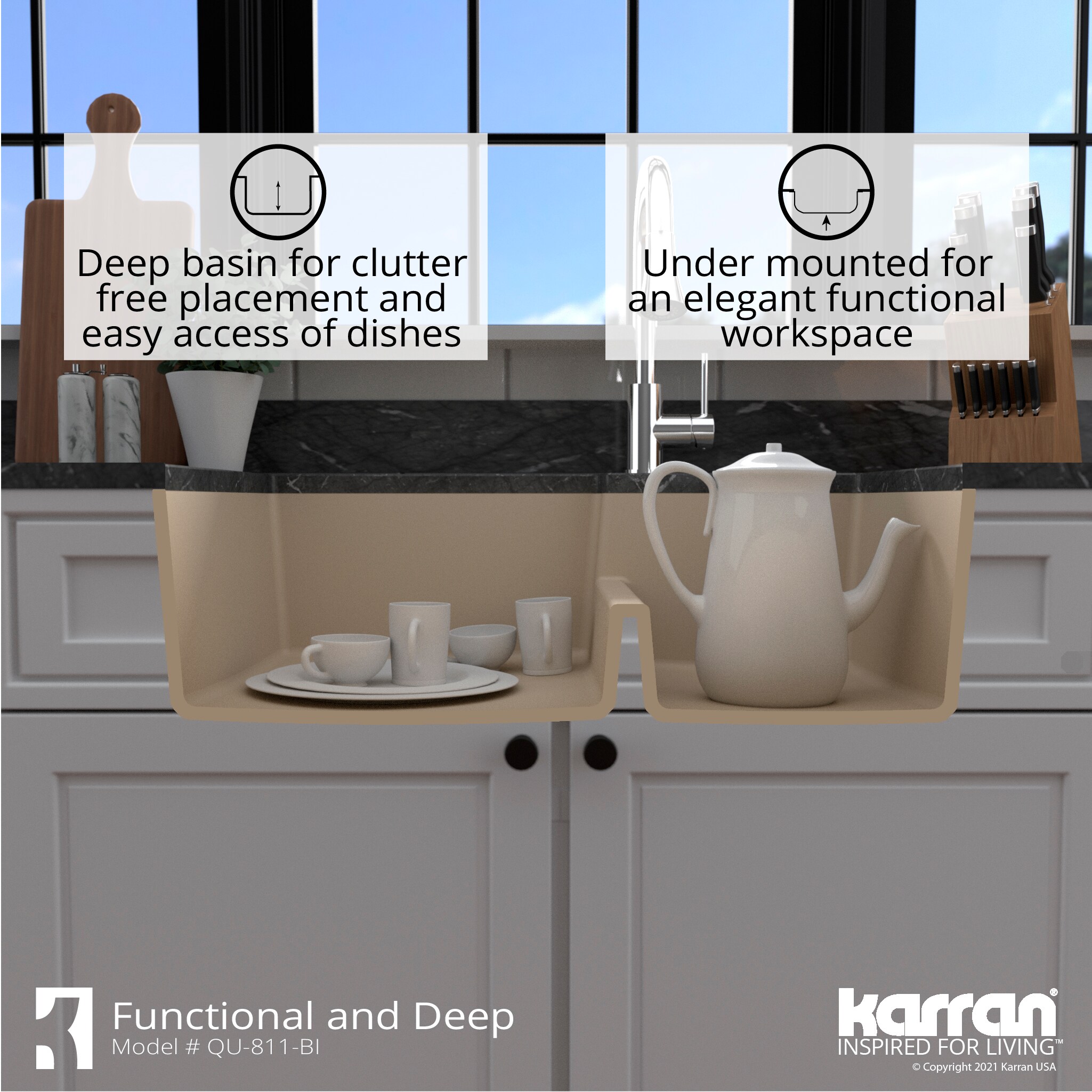 Karran QU-811-BI Kitchen-Sinks - View #9