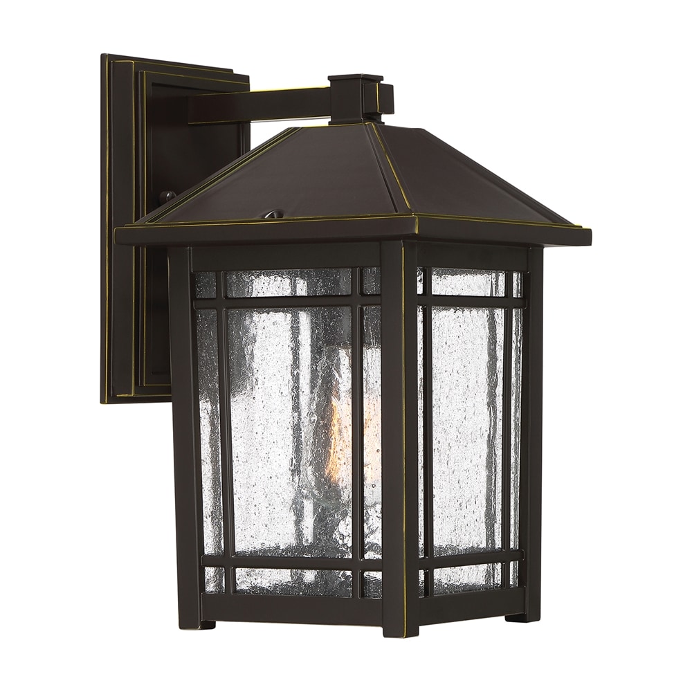 Quoizel CPT8408PN Cedar Point 13.0-Inches H Bronze Hardwired Outdoor Wall Light