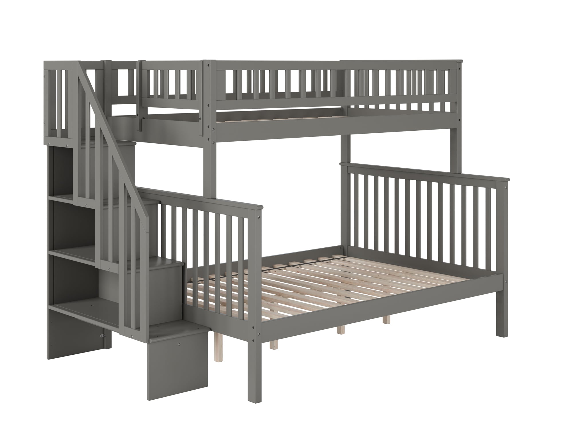 AFI Furnishings Woodland Grey Twin Over Full Bunk Bed at Lowes.com