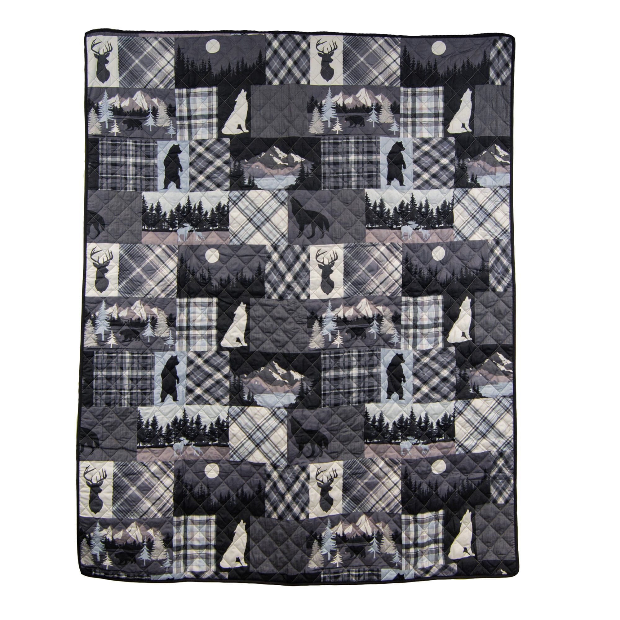 Donna Sharp Y20208 Blue 50-in x 60-in Polyester Throw