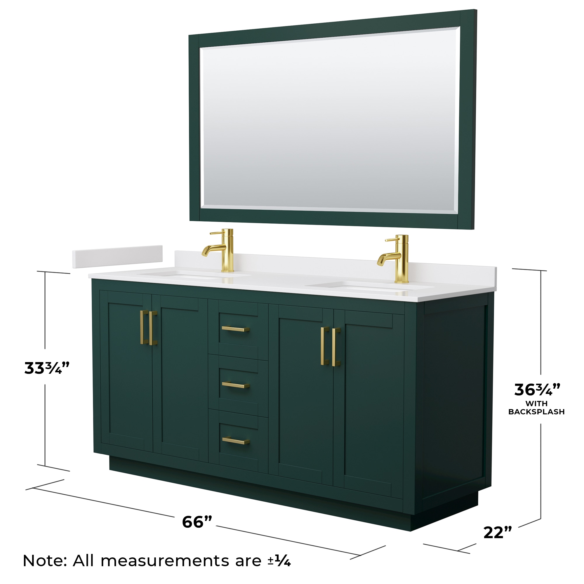 Wyndham Collection WCF292966DGDWCUNSM58 Bath-Vanity-Combo - View #6