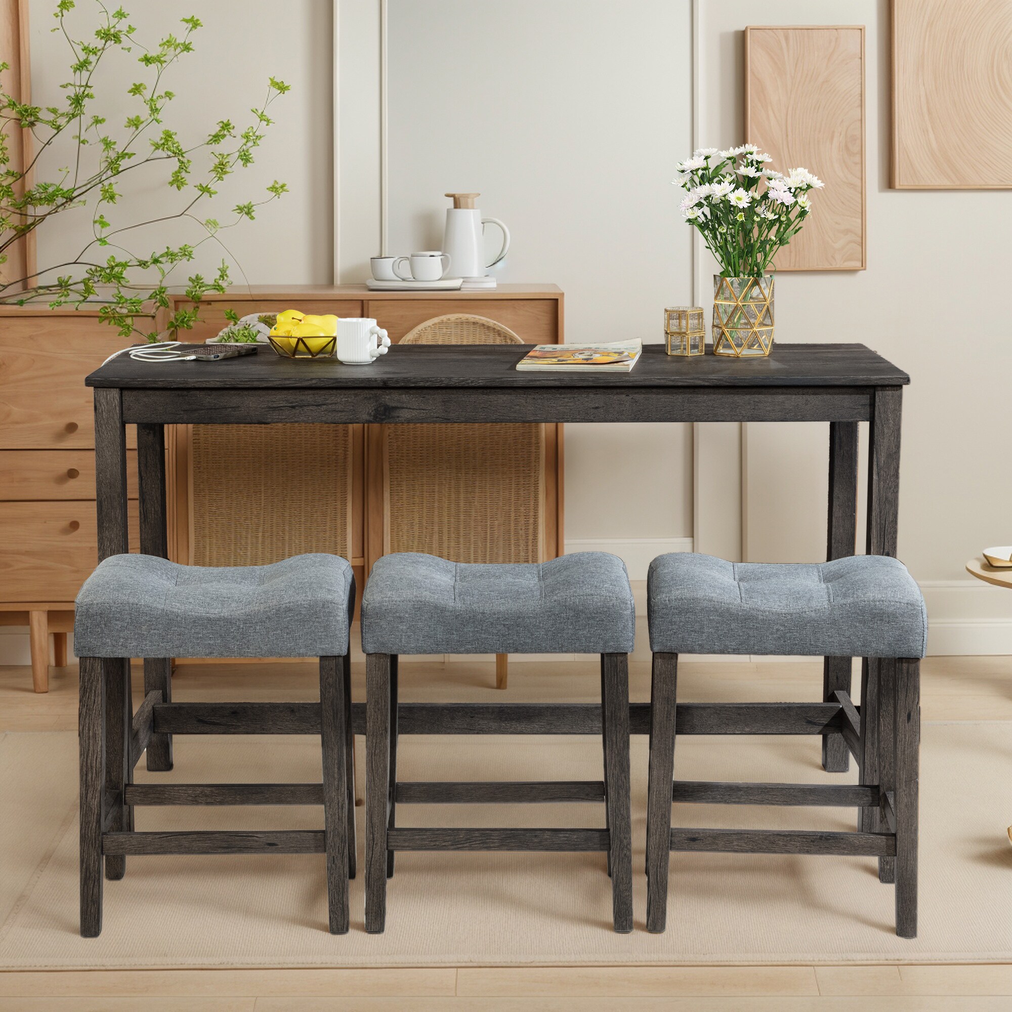 Hrinhom HC-N7014-DARK GRAY Dining-Sets - View #3