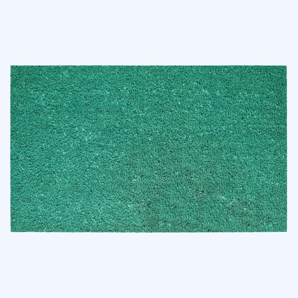 Callowaymills 105791729NP Turquoise Coir/Vinyl Rectangular Indoor or outdoor Decorative Door mat