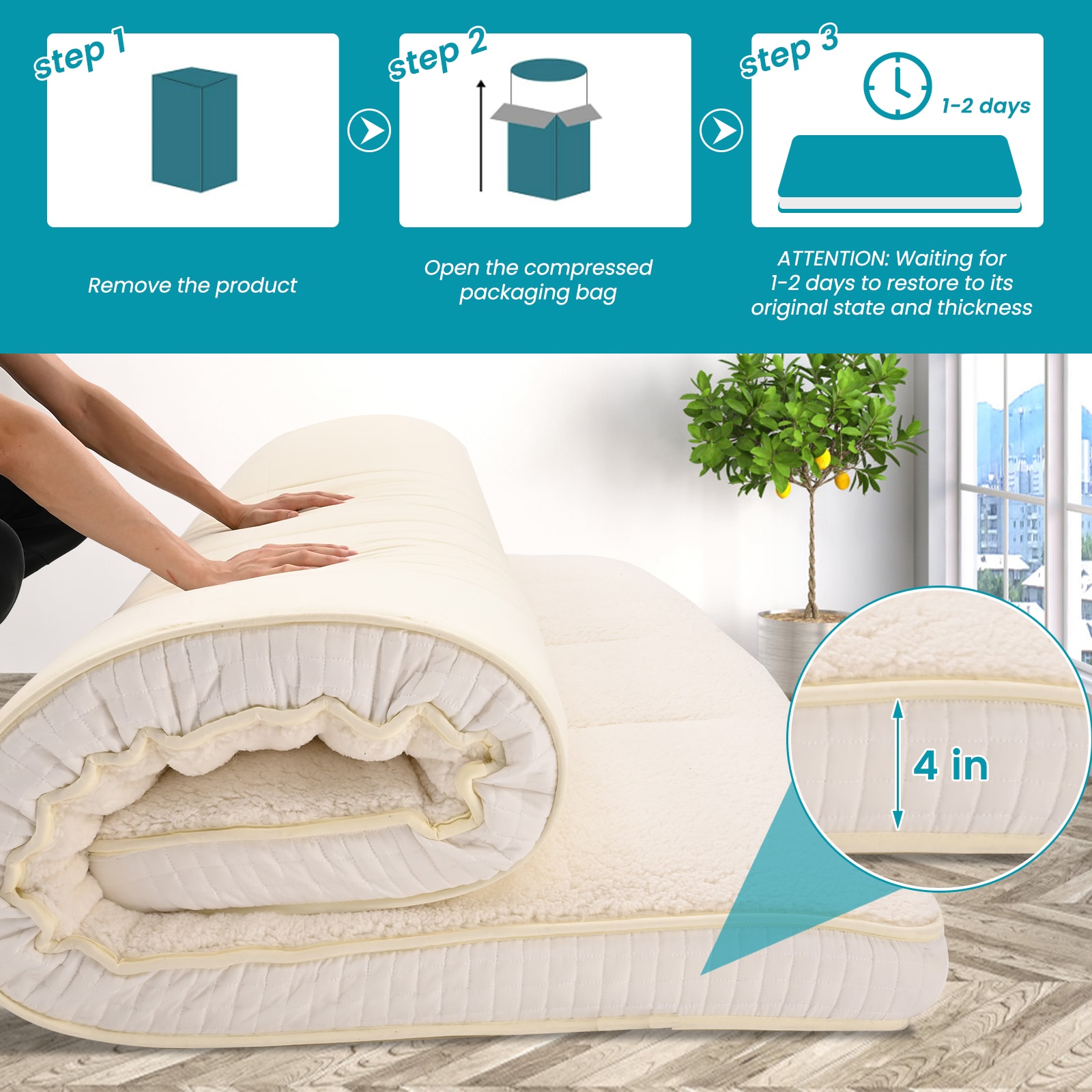 Esazn I1327138-BG-QUEENFL Mattresses-Boxsprings - View #7