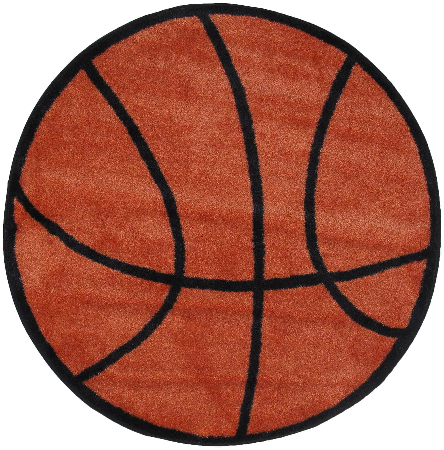 Fun Rugs FTS-004 39RD Fun Time Shape 3 X 3 (ft) Brown and Black Round Indoor Area Rug