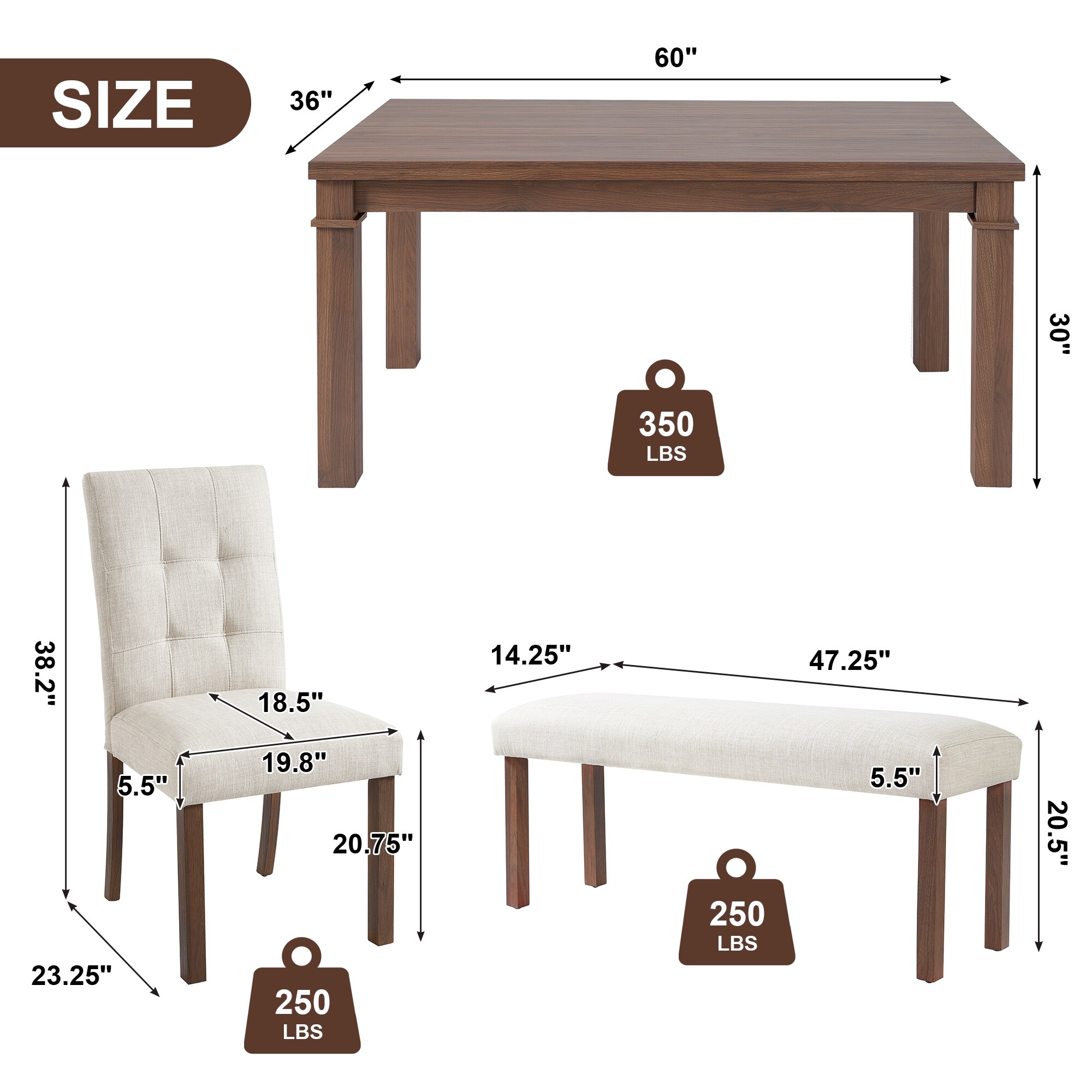 ModernLuxe L3P-N752S000012D Dining-Sets - View #3