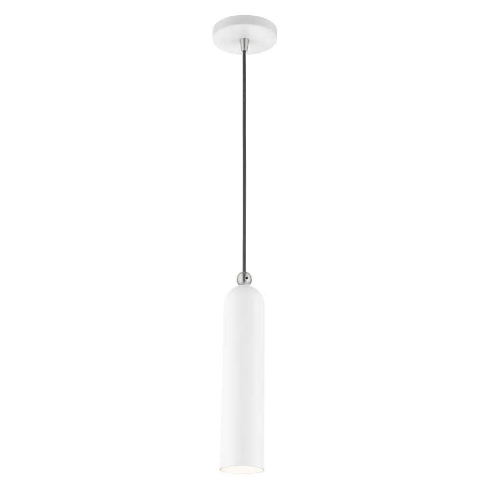 Ardmore Chic Mid-Century Modern White Pendant Light