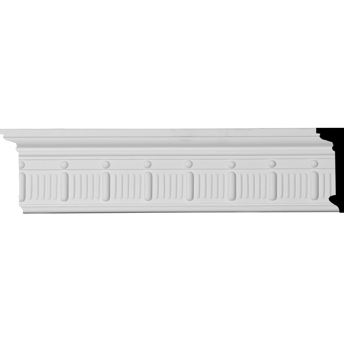 Ekena Millwork MLD04X01SE-CASE-12 Seville Bead and Barrel 4-3/4-in x 7-ft 10-1/2-in Primed Polyurethane Chair rail Moulding 12 -Pack