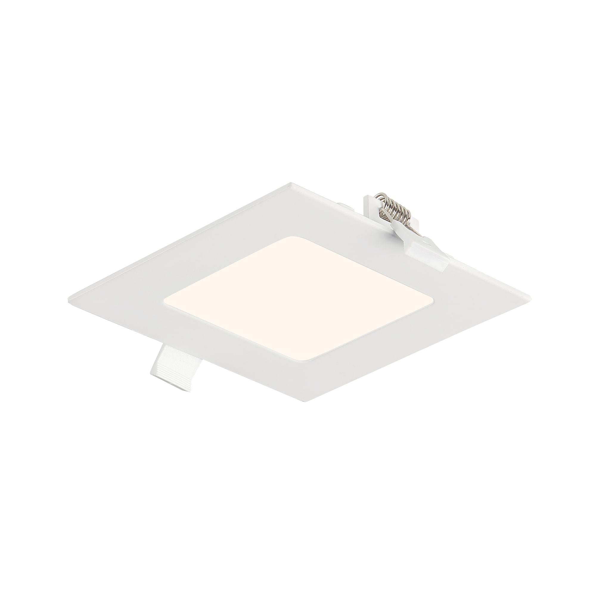 Designers Fountain EV457SWK50WH Designer Fountain White 550 -Lumens Switchable white Square Dimmable LED Canless Damp rated Recessed Downlight
