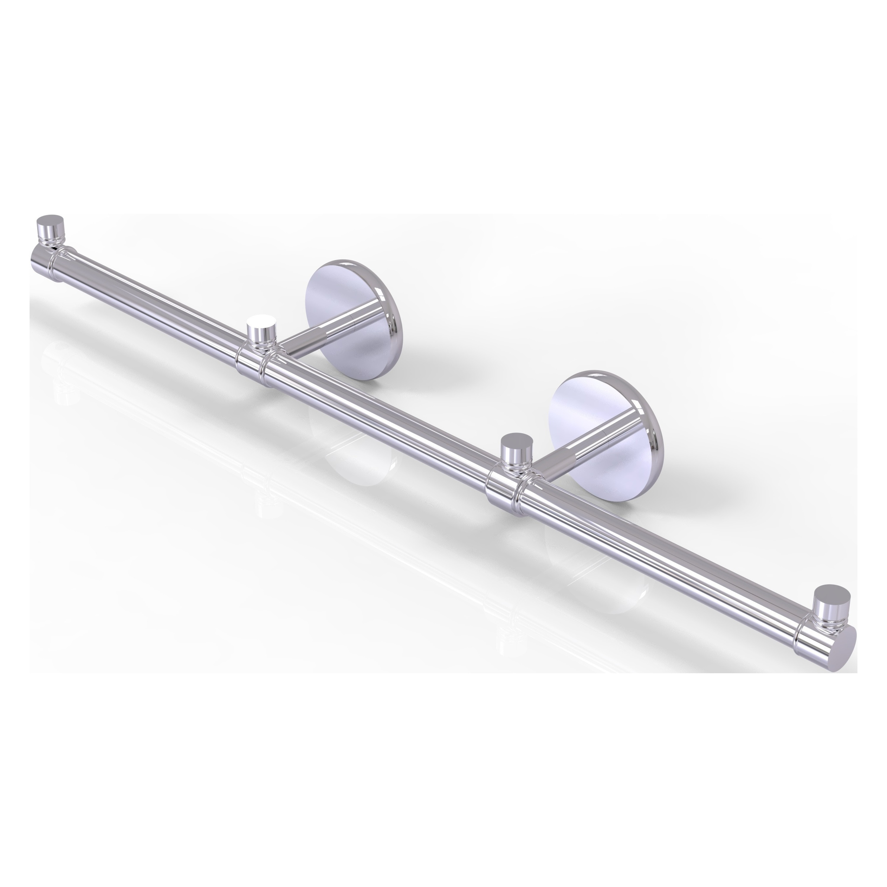 Allied Brass P1000-HTB-3-PC Prestige Skyline 22-in double Polished Chrome Wall mount Double Towel Bar