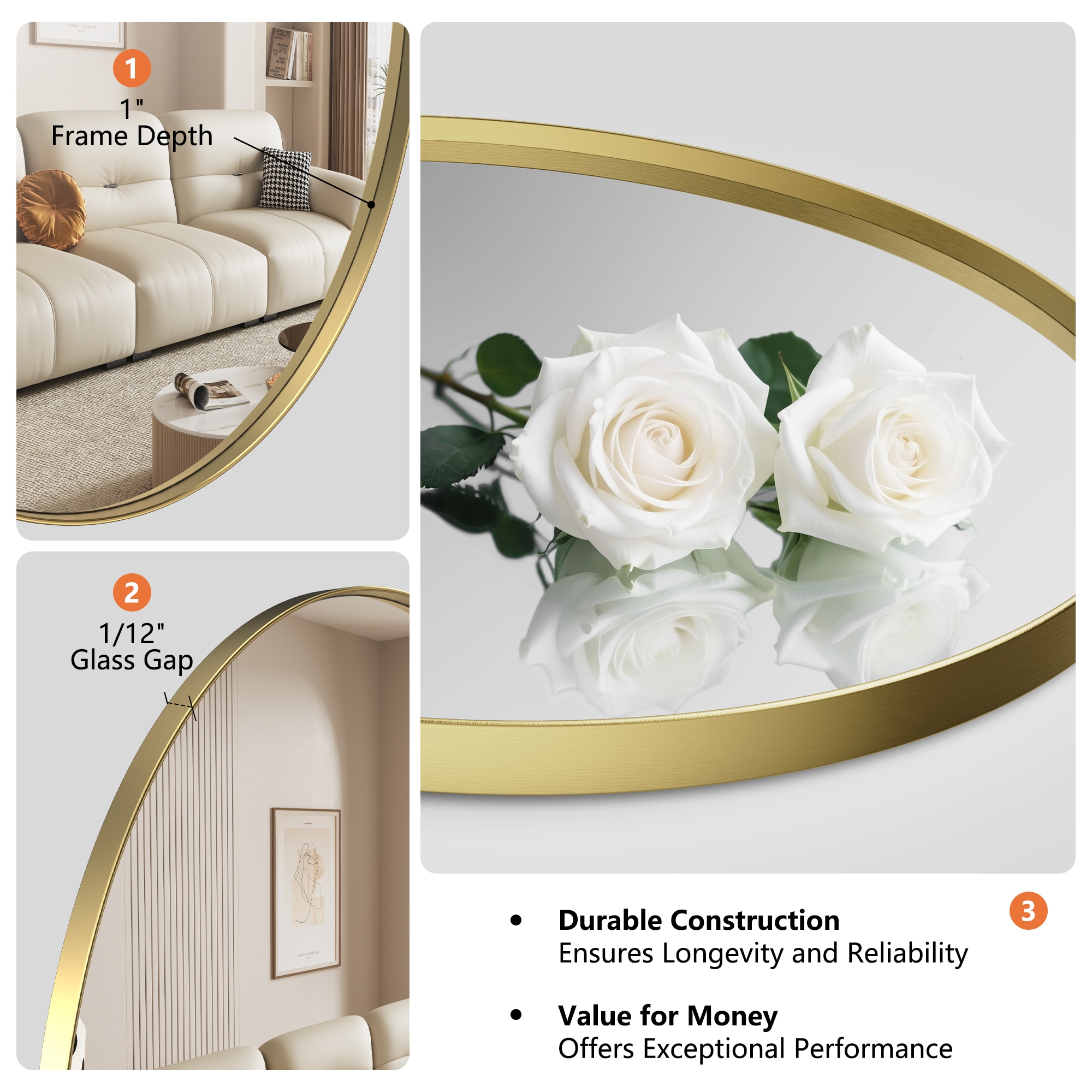 Clavie LS-24361-OGD Decor-Mirrors - View #3