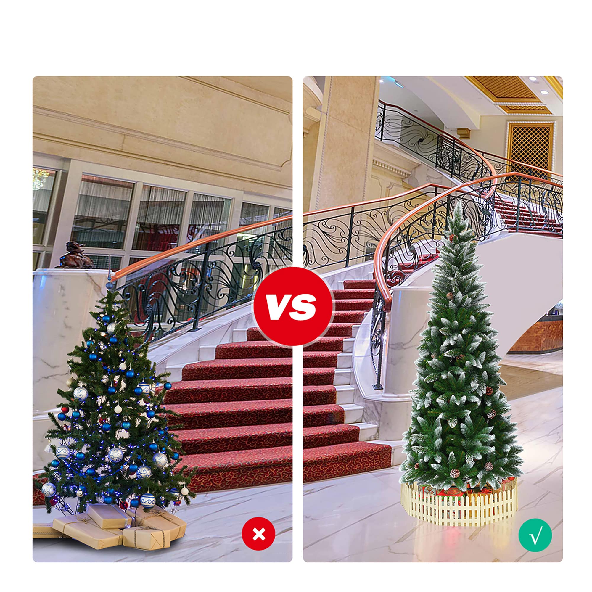 Costway CM22052 Artificial-Christmas-Trees - View #3