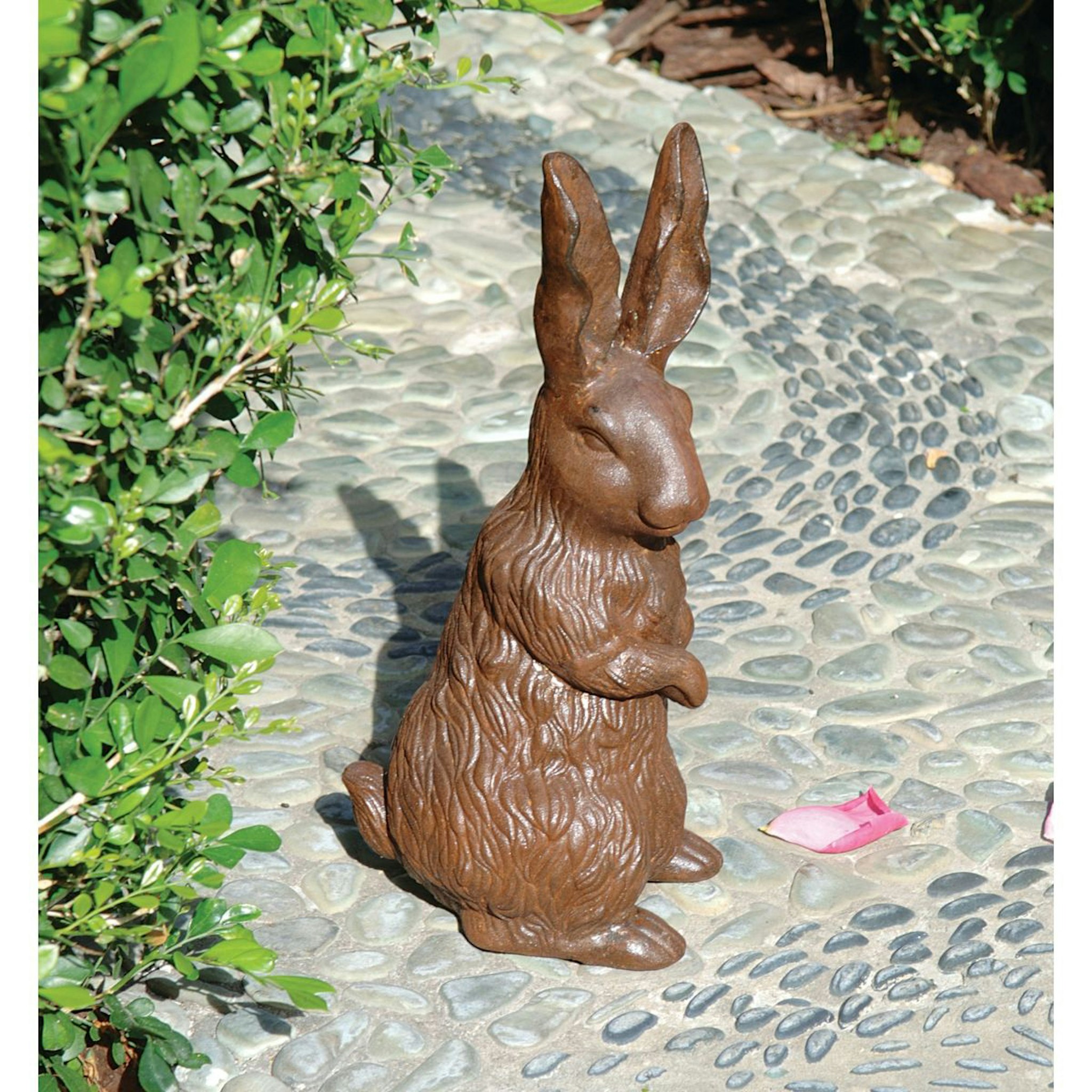 Design Toscano 13-in H x 4.5-in W Brown Rabbit Garden Statue at Lowes.com