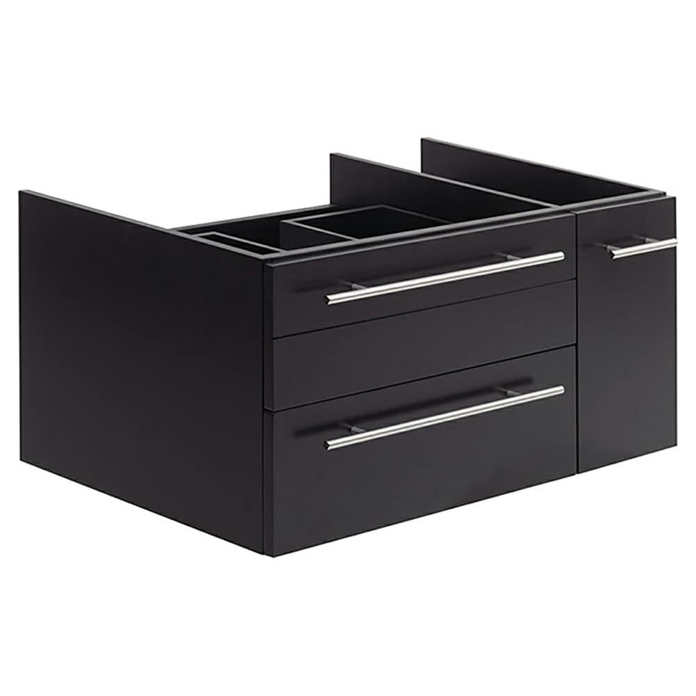 Espresso 36" Wall-Mount Modern Bathroom Vanity Cabinet