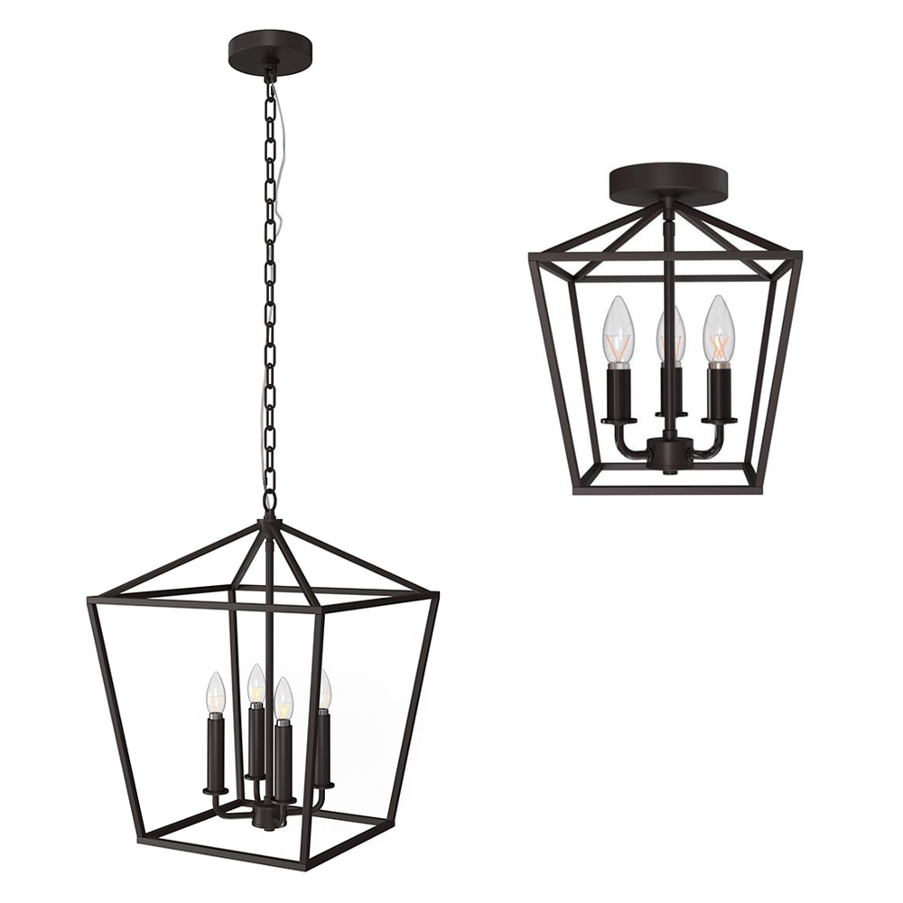 allen + roth  Lane Matte Bronze Lighting Collection