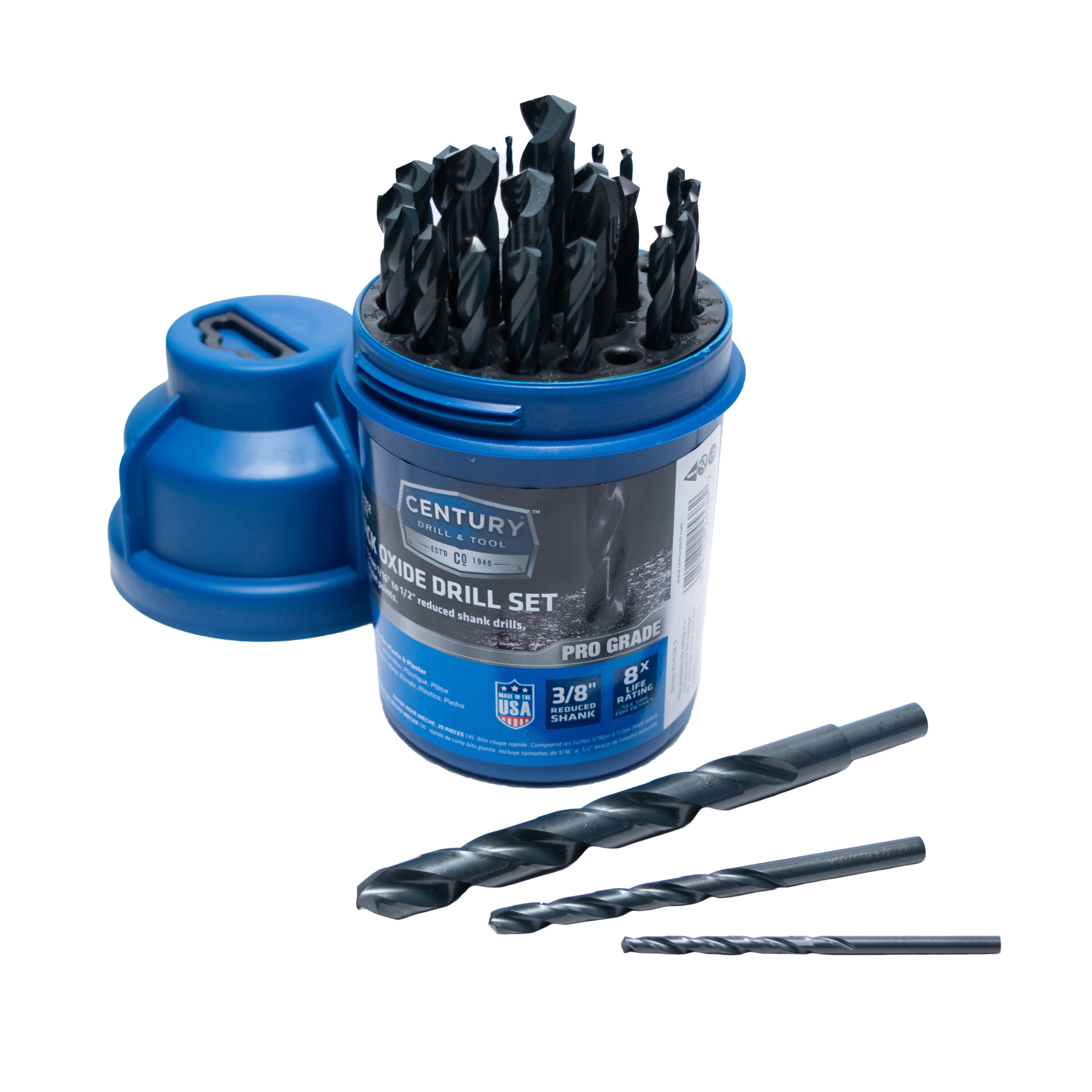 Century Drill & Tool 24538 Metal-Twist-Drill-Bits - View #3