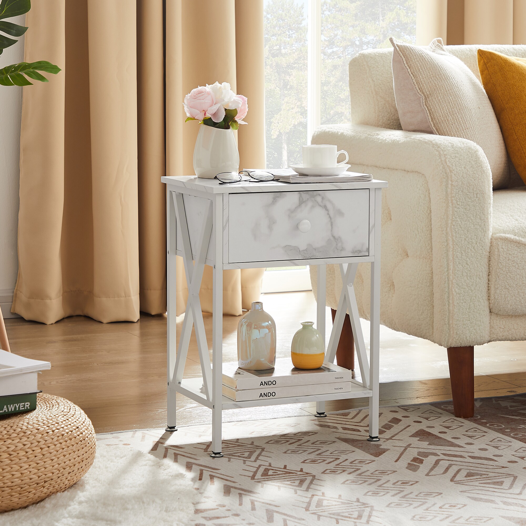 Vecelo LOE-DC-NS01-WHT-A2 nightstands - View #7